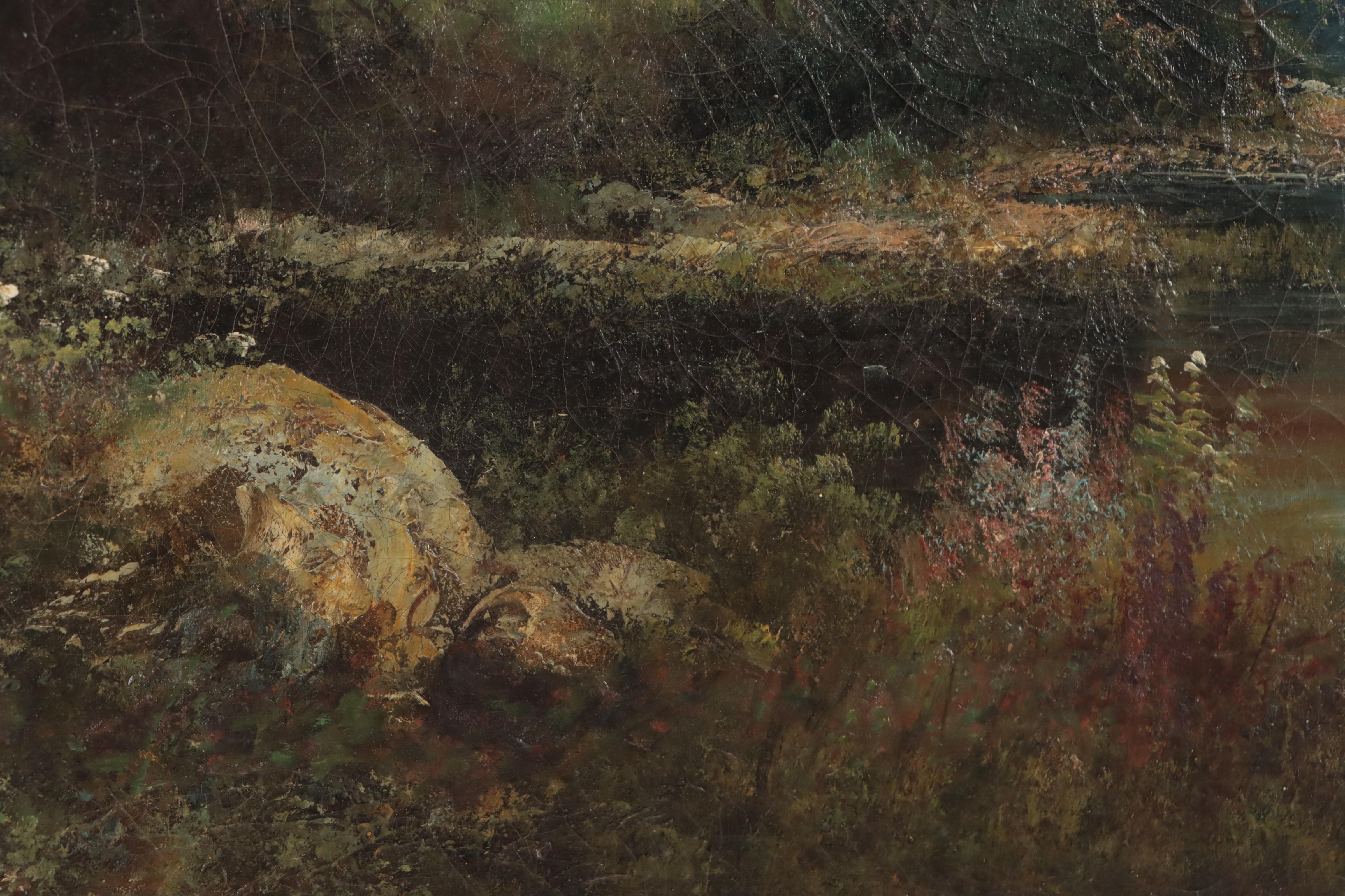 European School Landscape Oil Painting, Circa 1900