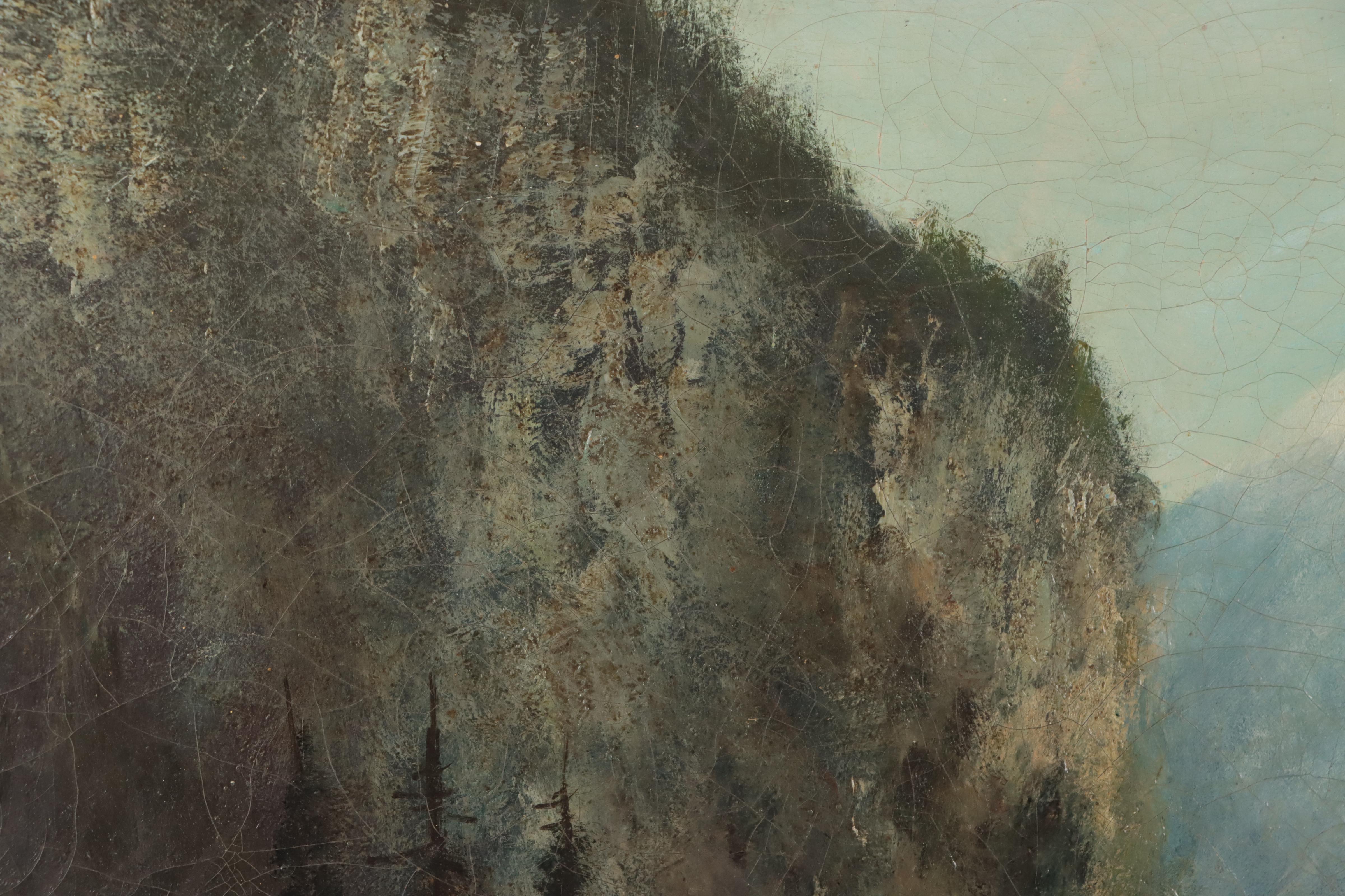 European School Landscape Oil Painting, Circa 1900