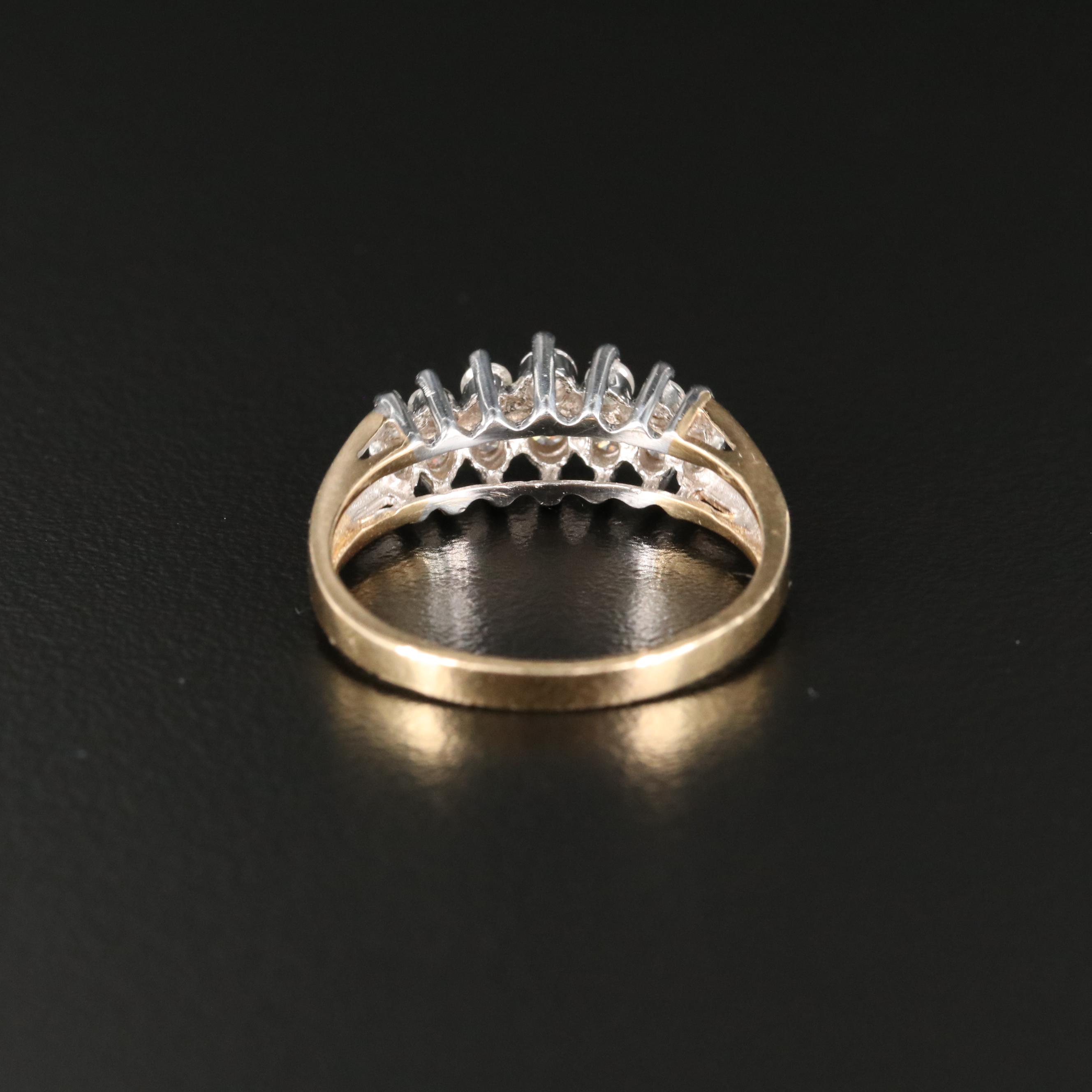 14K 0.45 CTW Diamond Step Ring