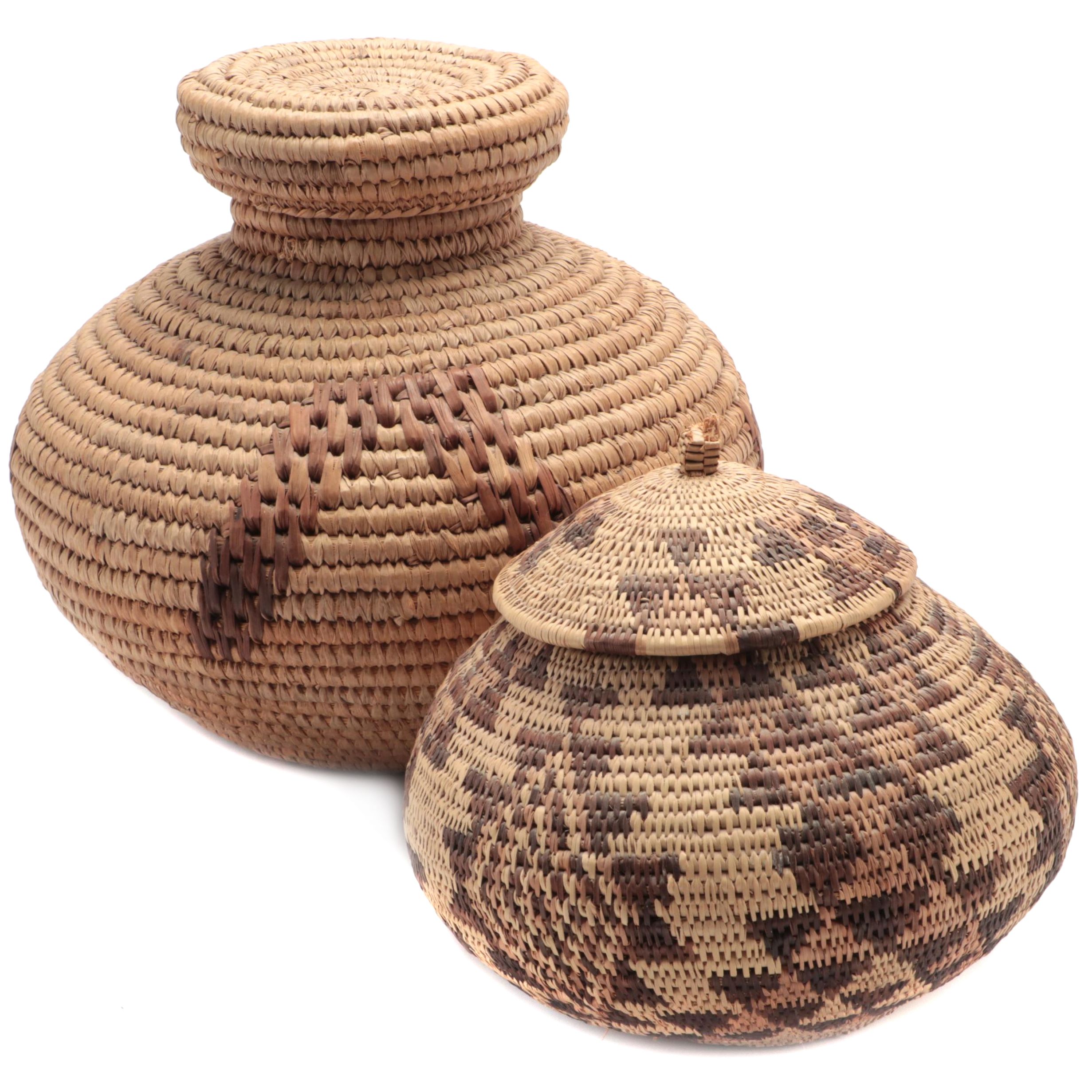 African Lidded Baskets