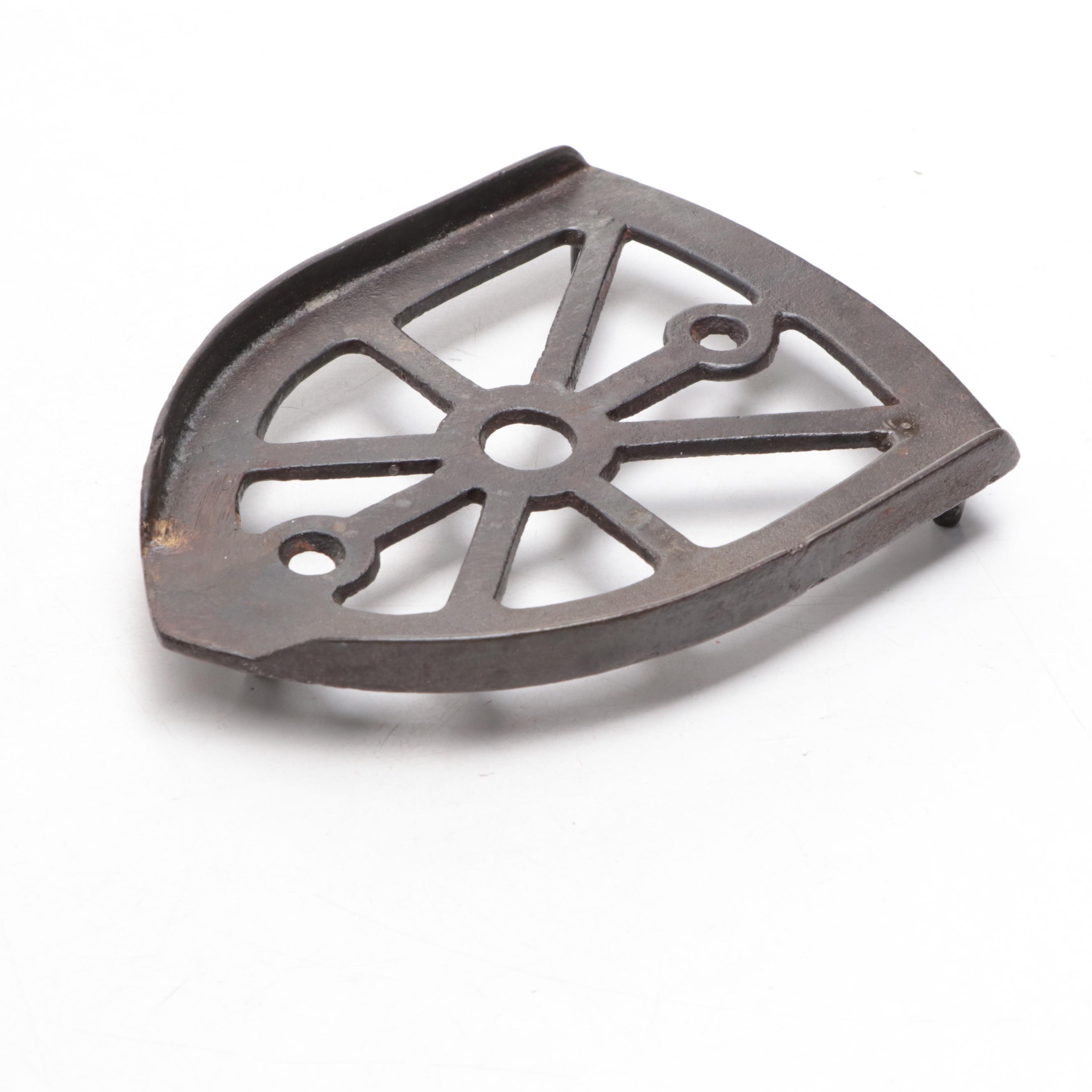 Antique Sad Irons with Sad Iron Holder