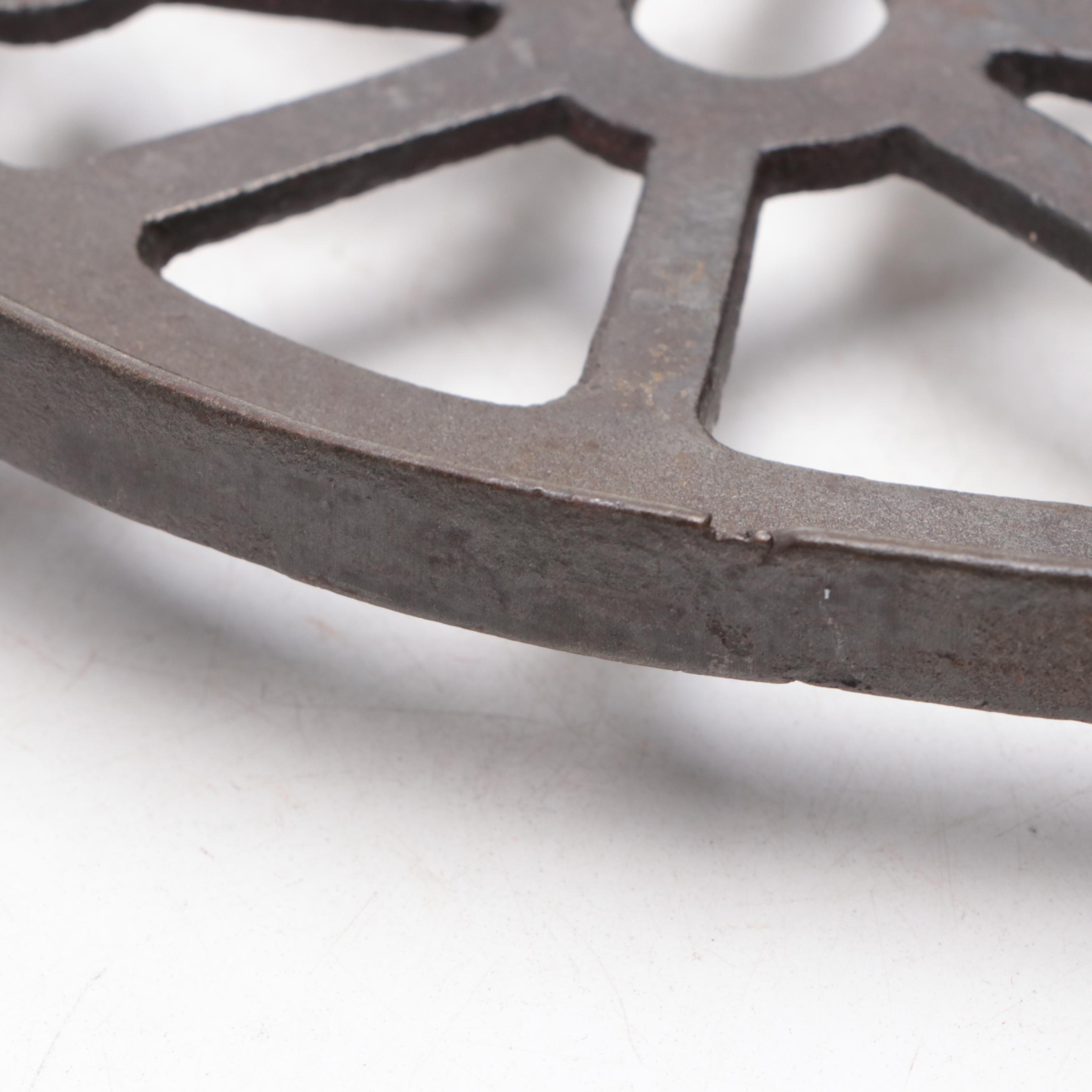 Antique Sad Irons with Sad Iron Holder