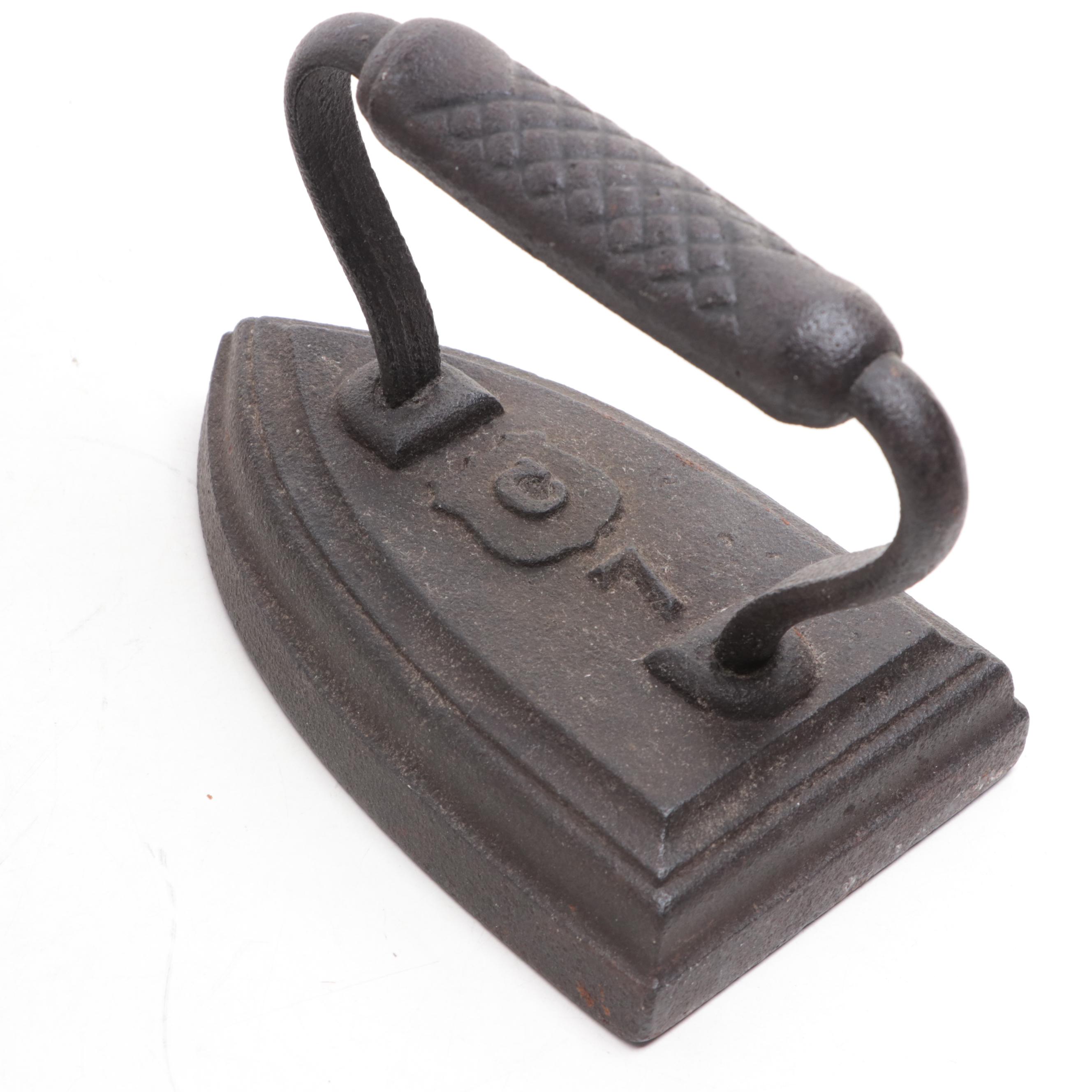Antique Sad Irons with Sad Iron Holder