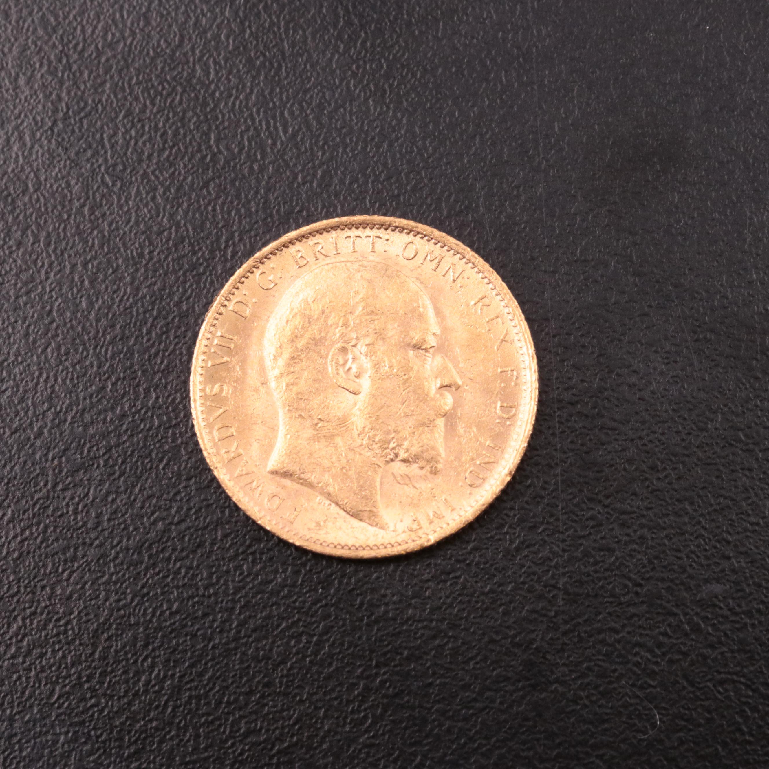 1905 Australia Gold Sovereign Coin