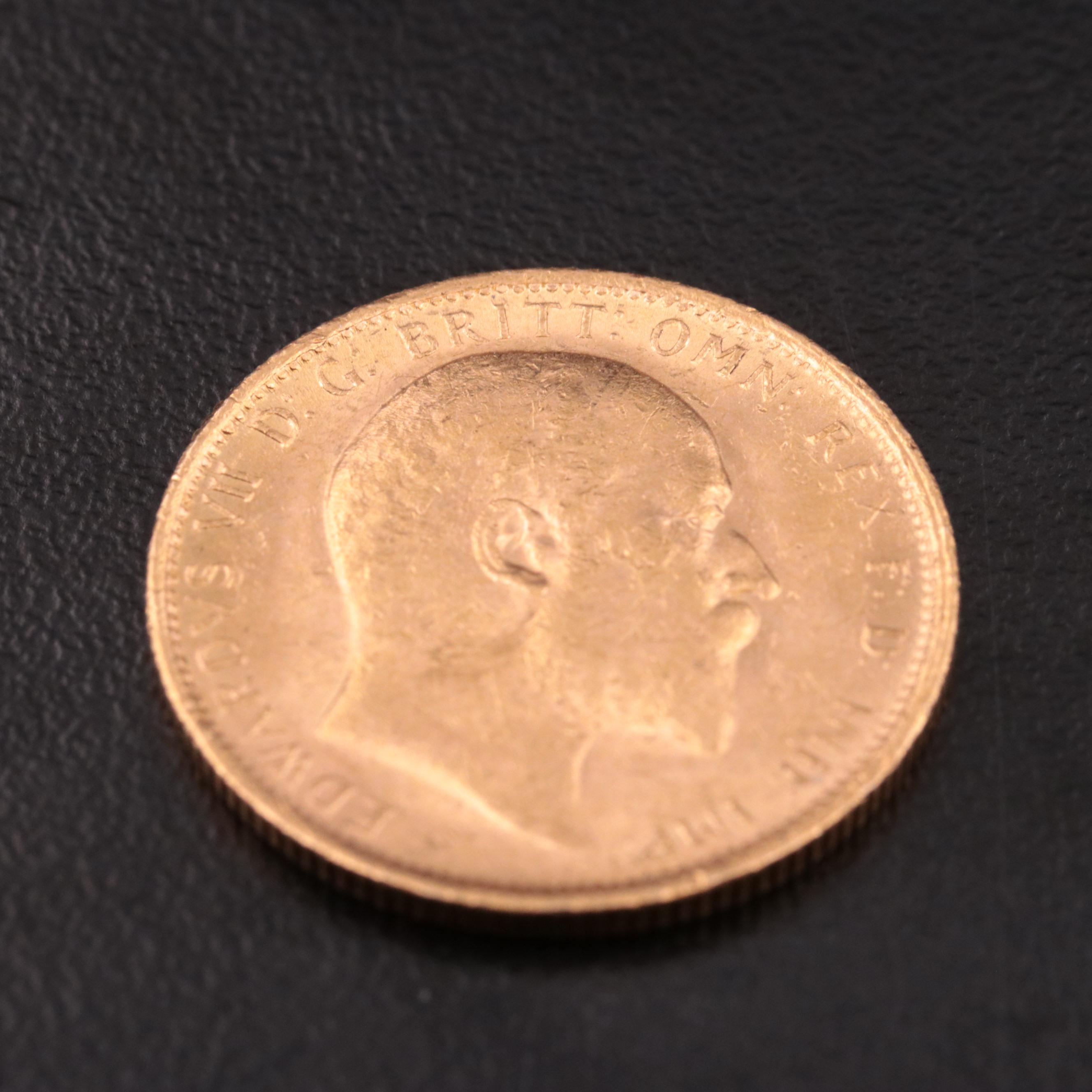 1905 Australia Gold Sovereign Coin