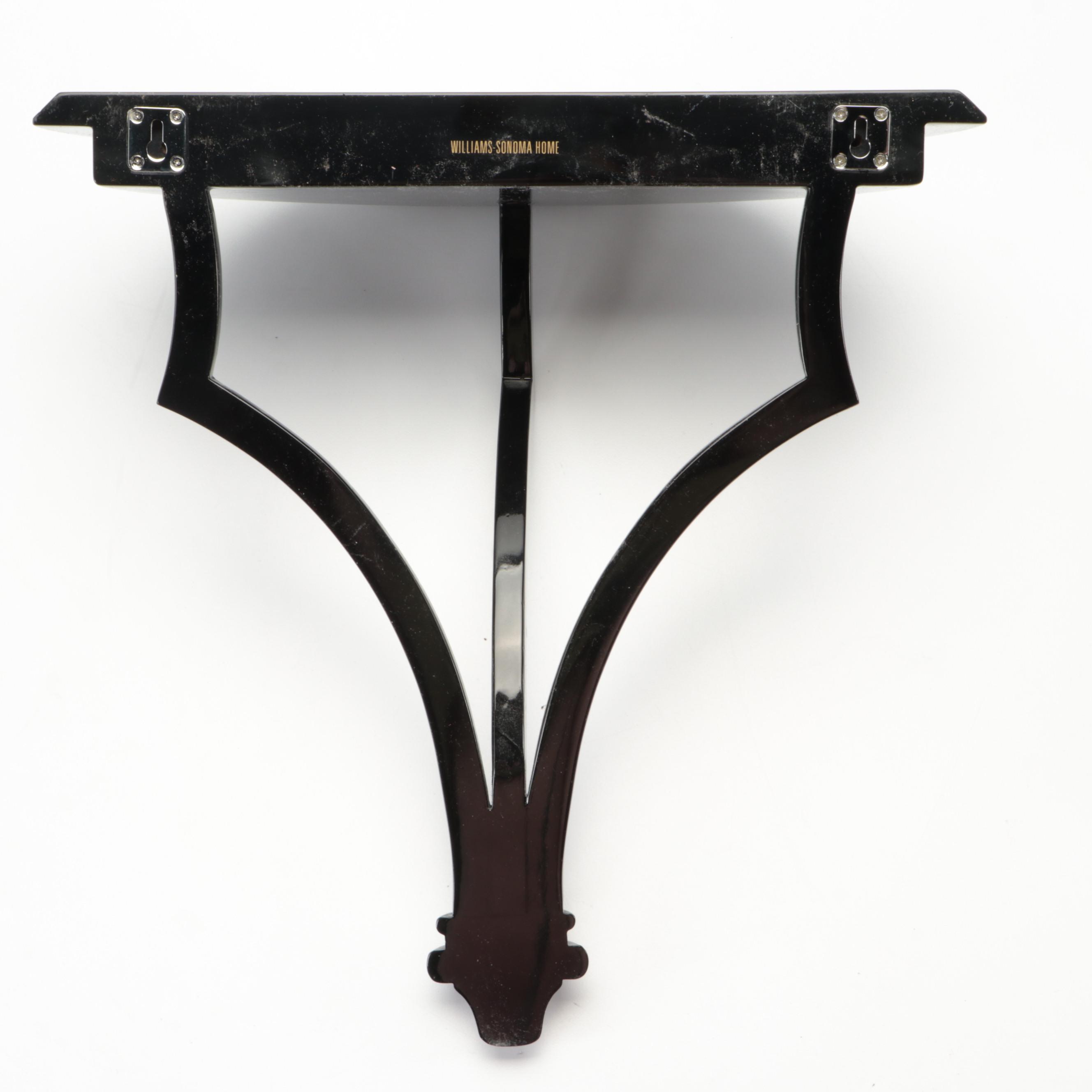 Williams-Sonoma Home Black Lacquer Wall Shelves