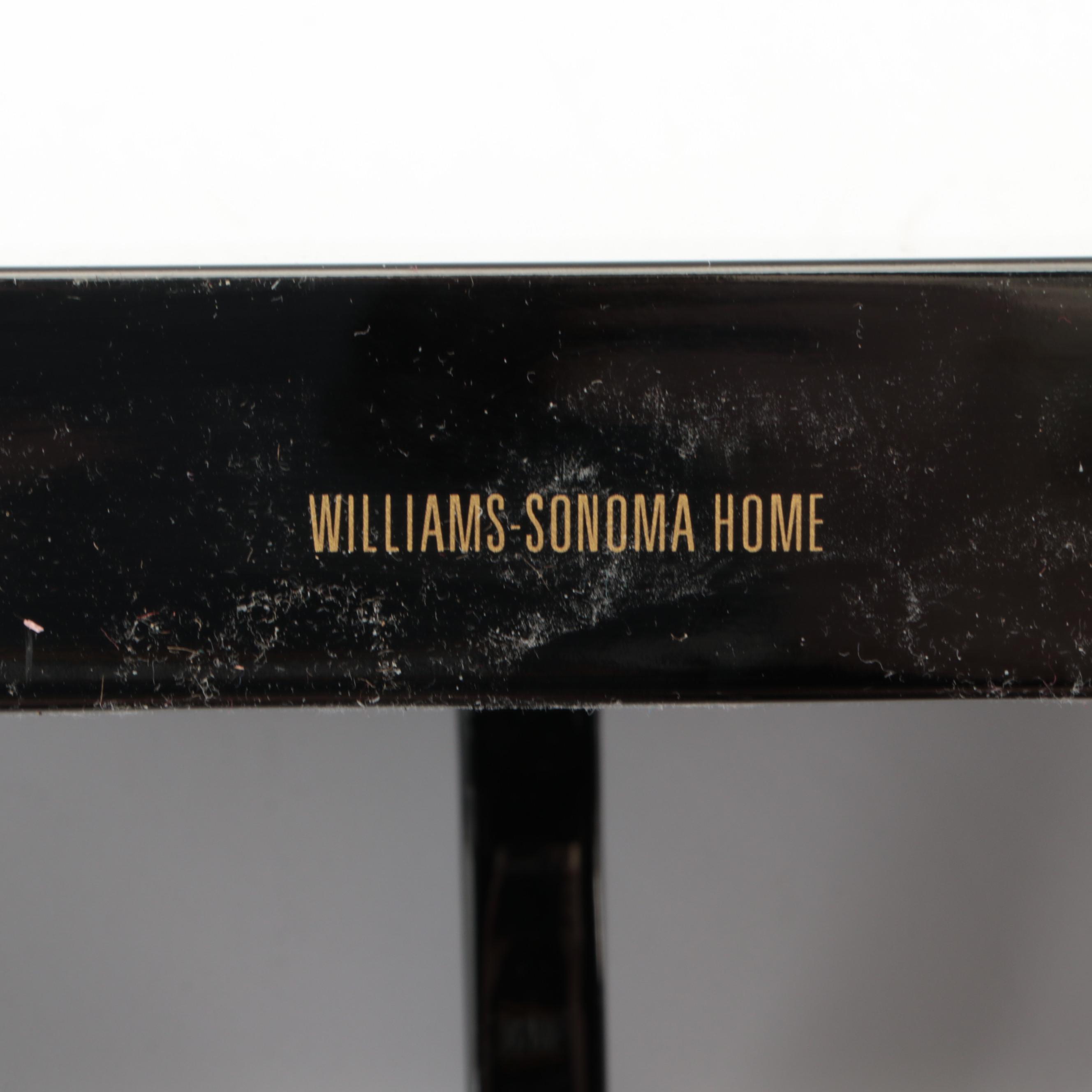 Williams-Sonoma Home Black Lacquer Wall Shelves