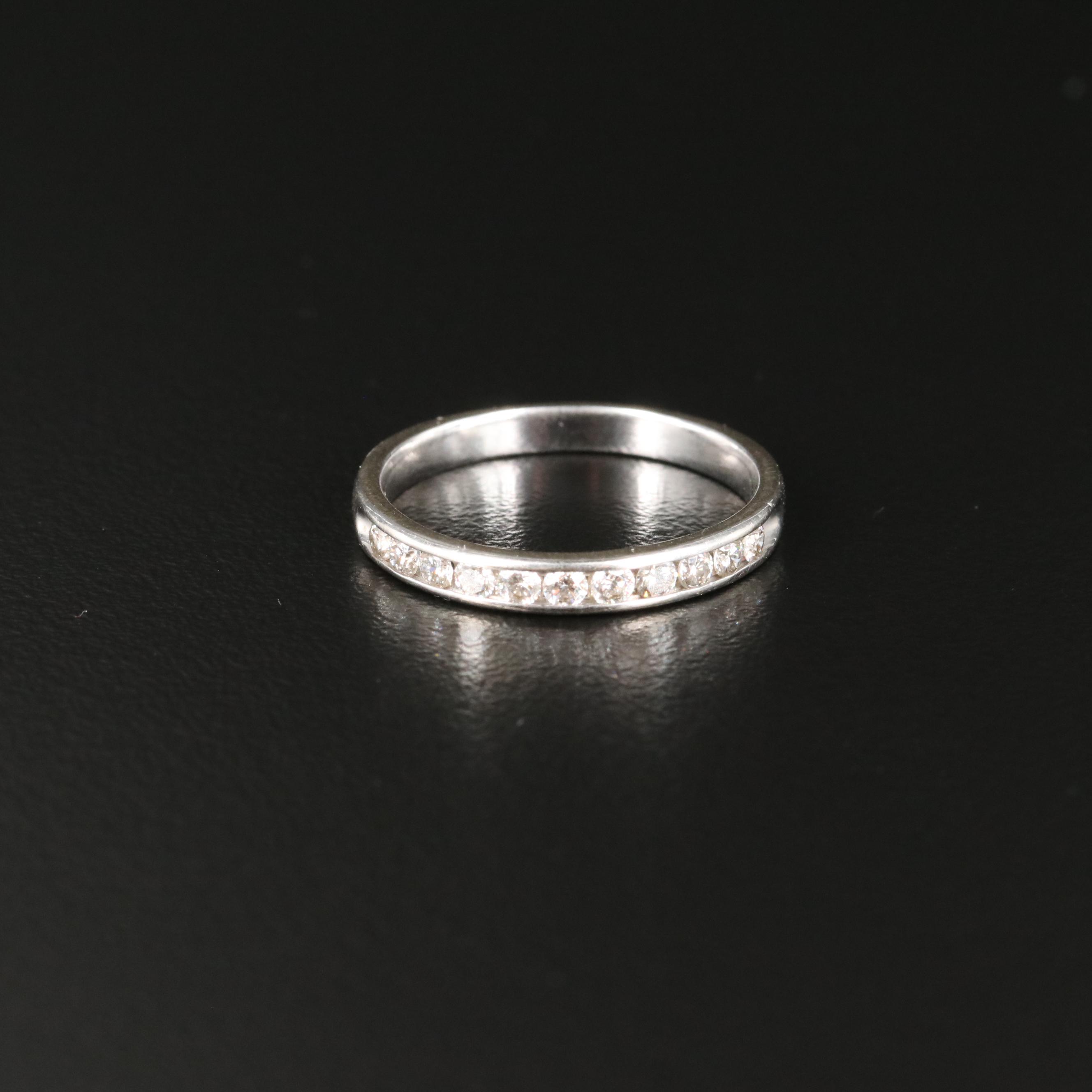 14K 0.25 CTW Diamond Channel Band