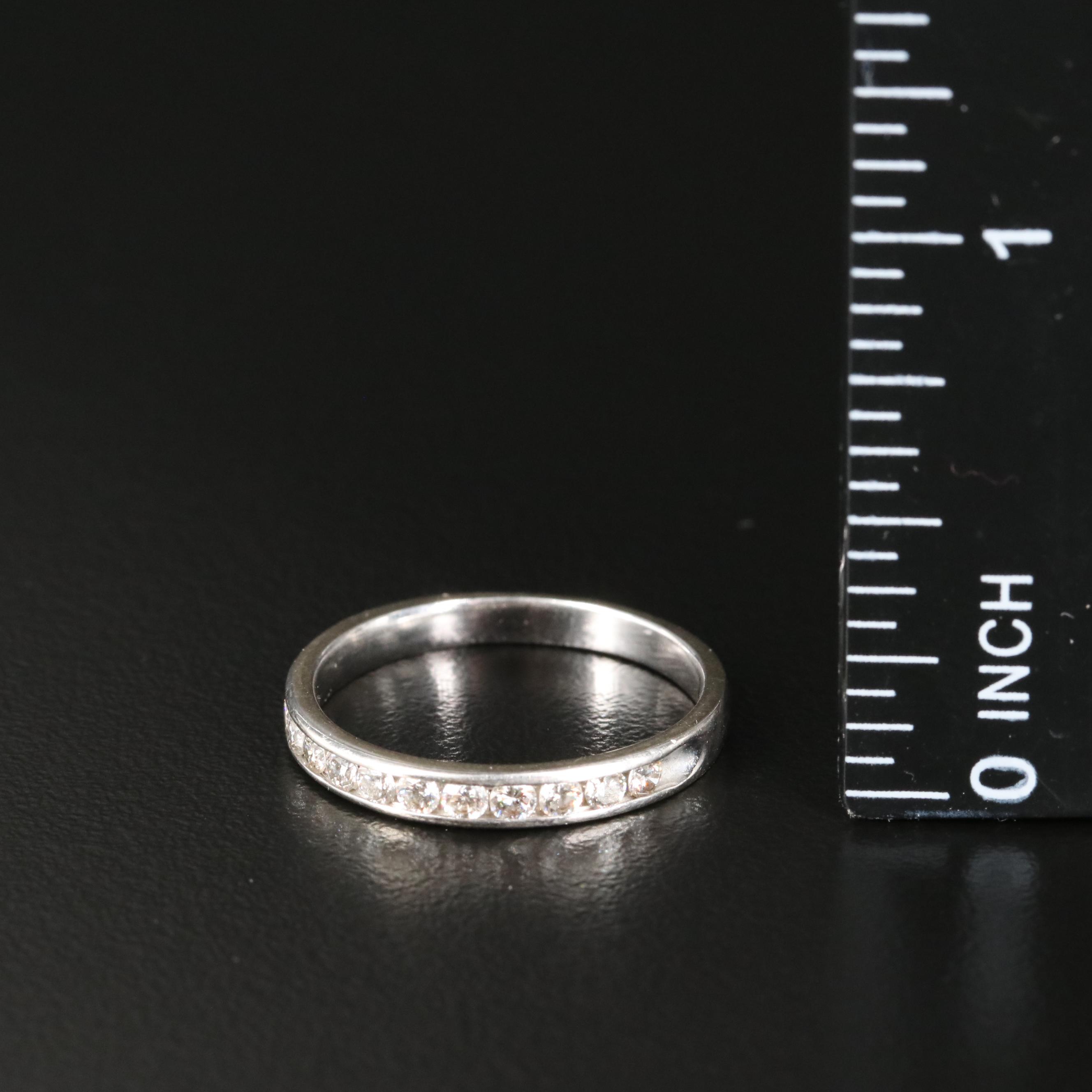 14K 0.25 CTW Diamond Channel Band