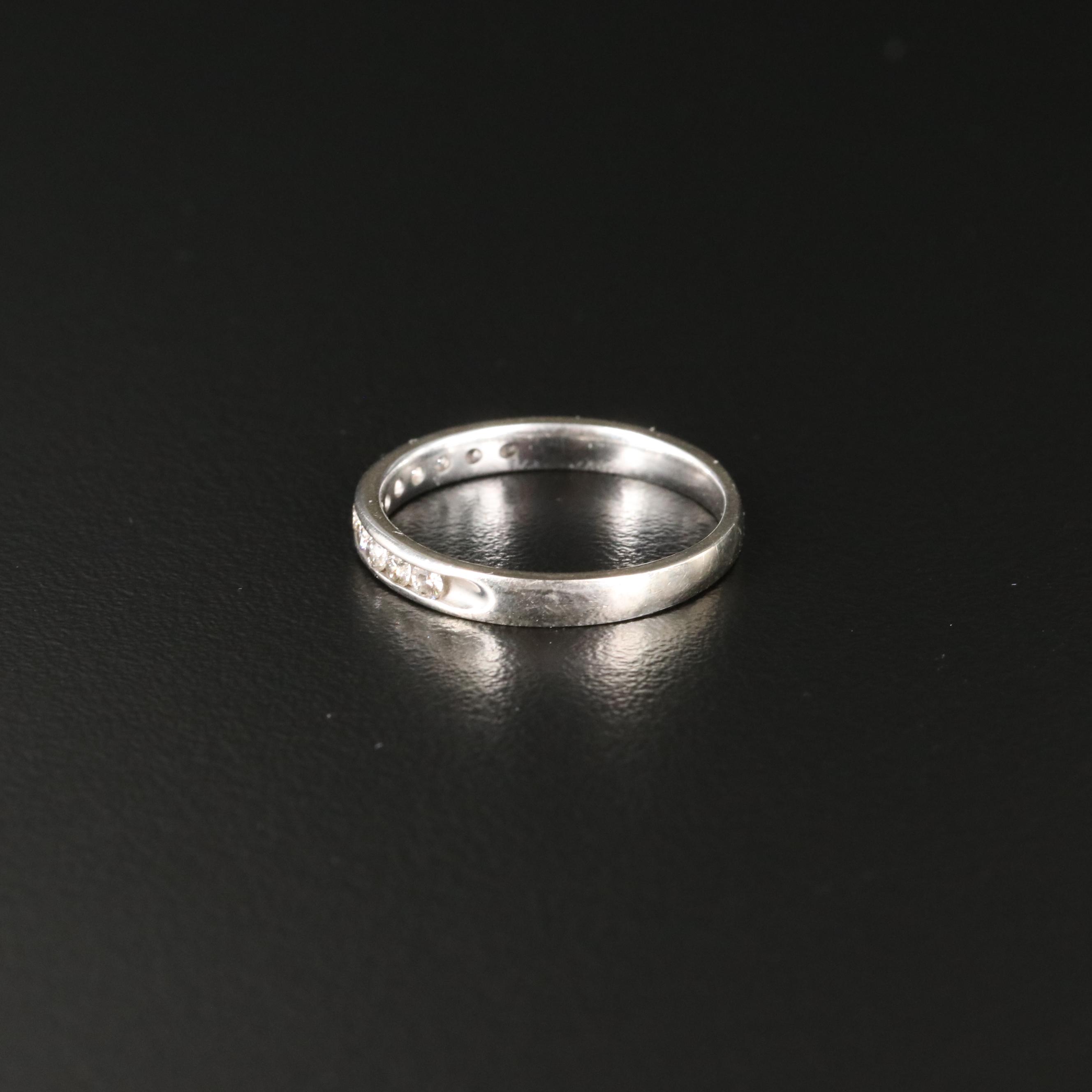 14K 0.25 CTW Diamond Channel Band