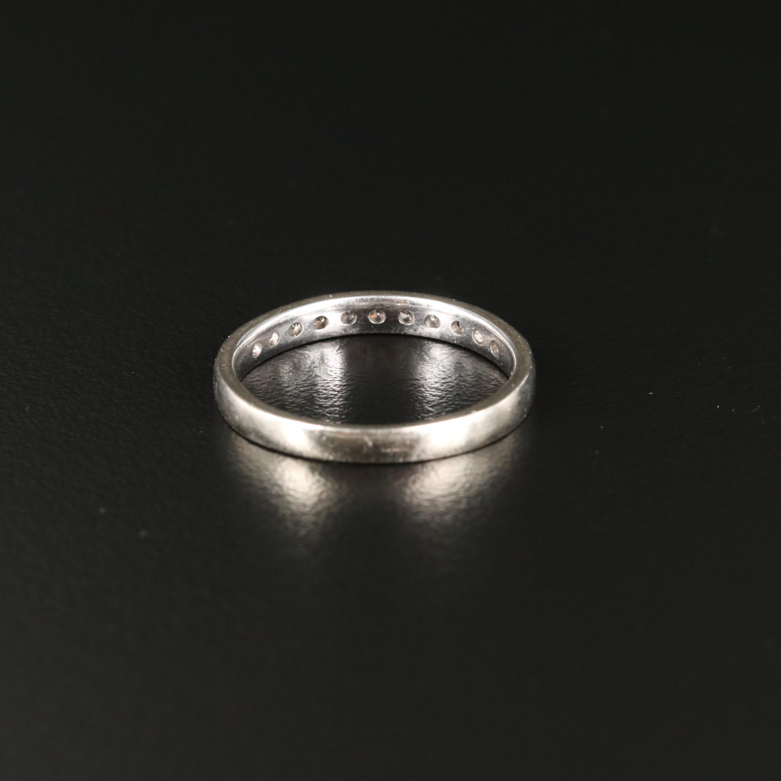 14K 0.25 CTW Diamond Channel Band