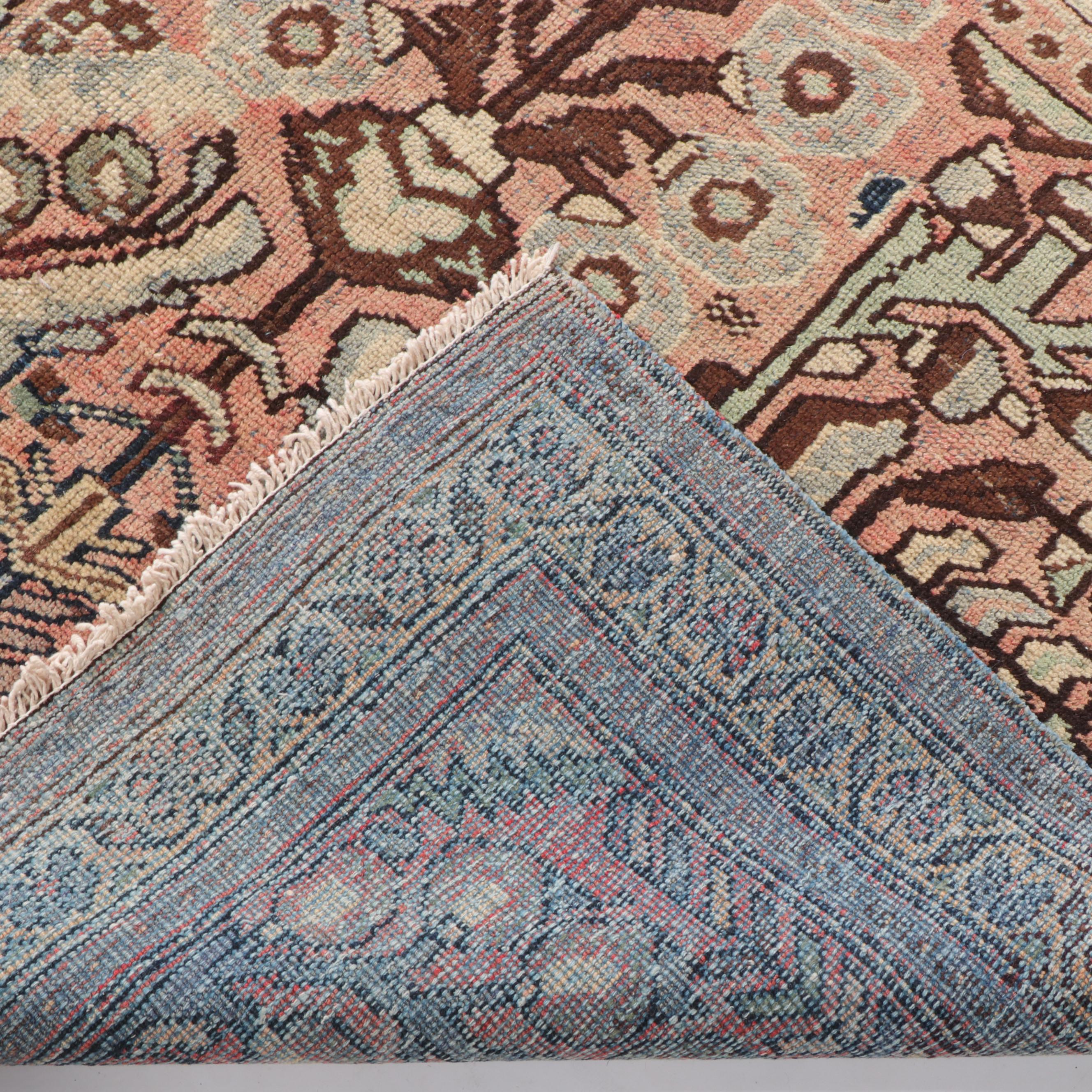 4'1 x 6'4 Hand-Knotted Persian Hamadan Area Rug