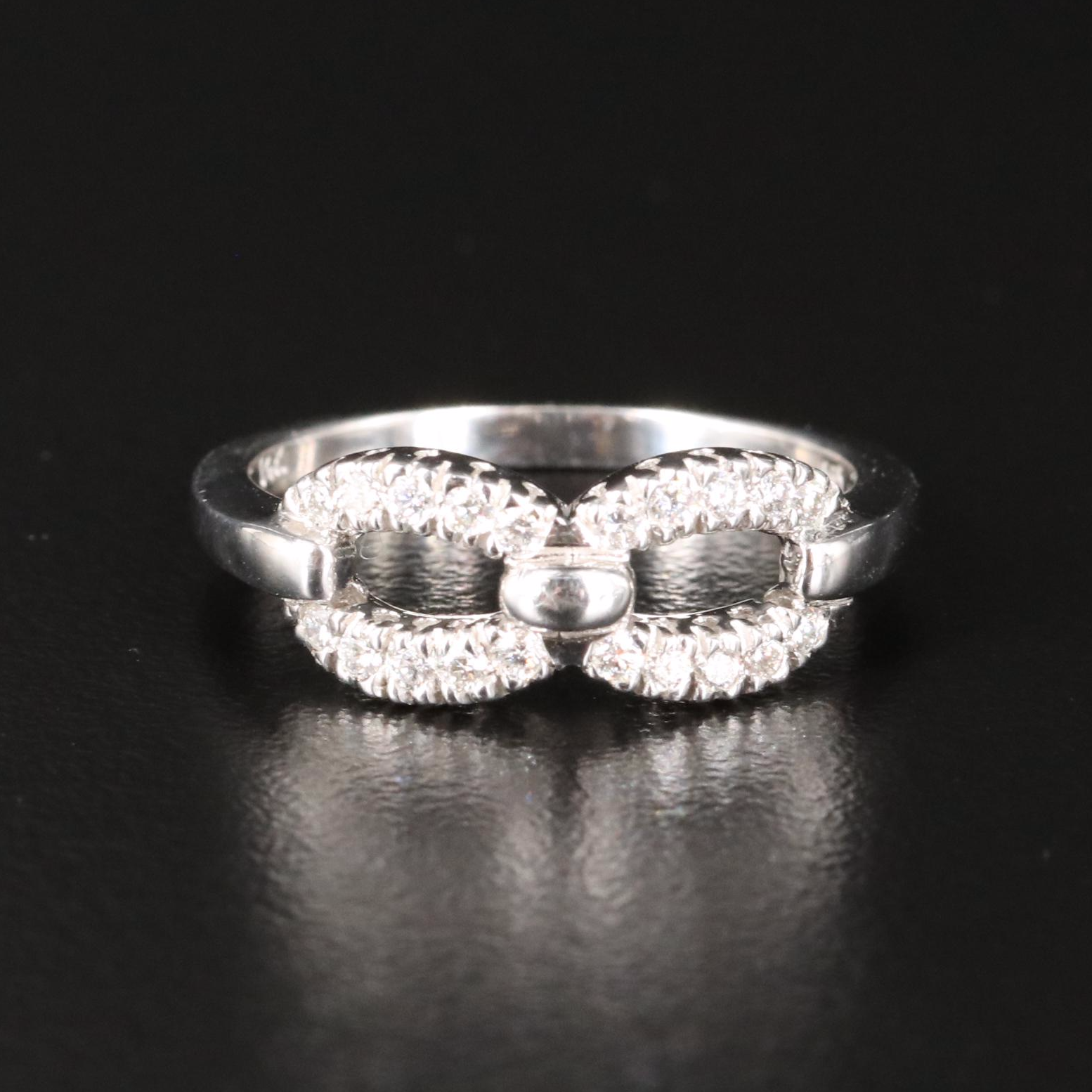 14K 0.25 CTW Diamond Infinity Ring