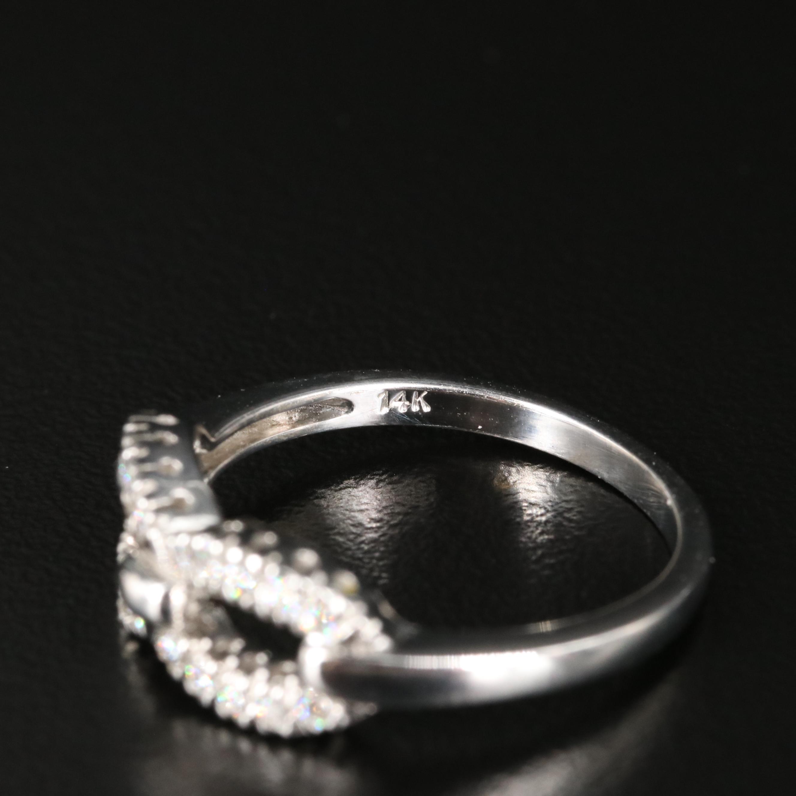 14K 0.25 CTW Diamond Infinity Ring
