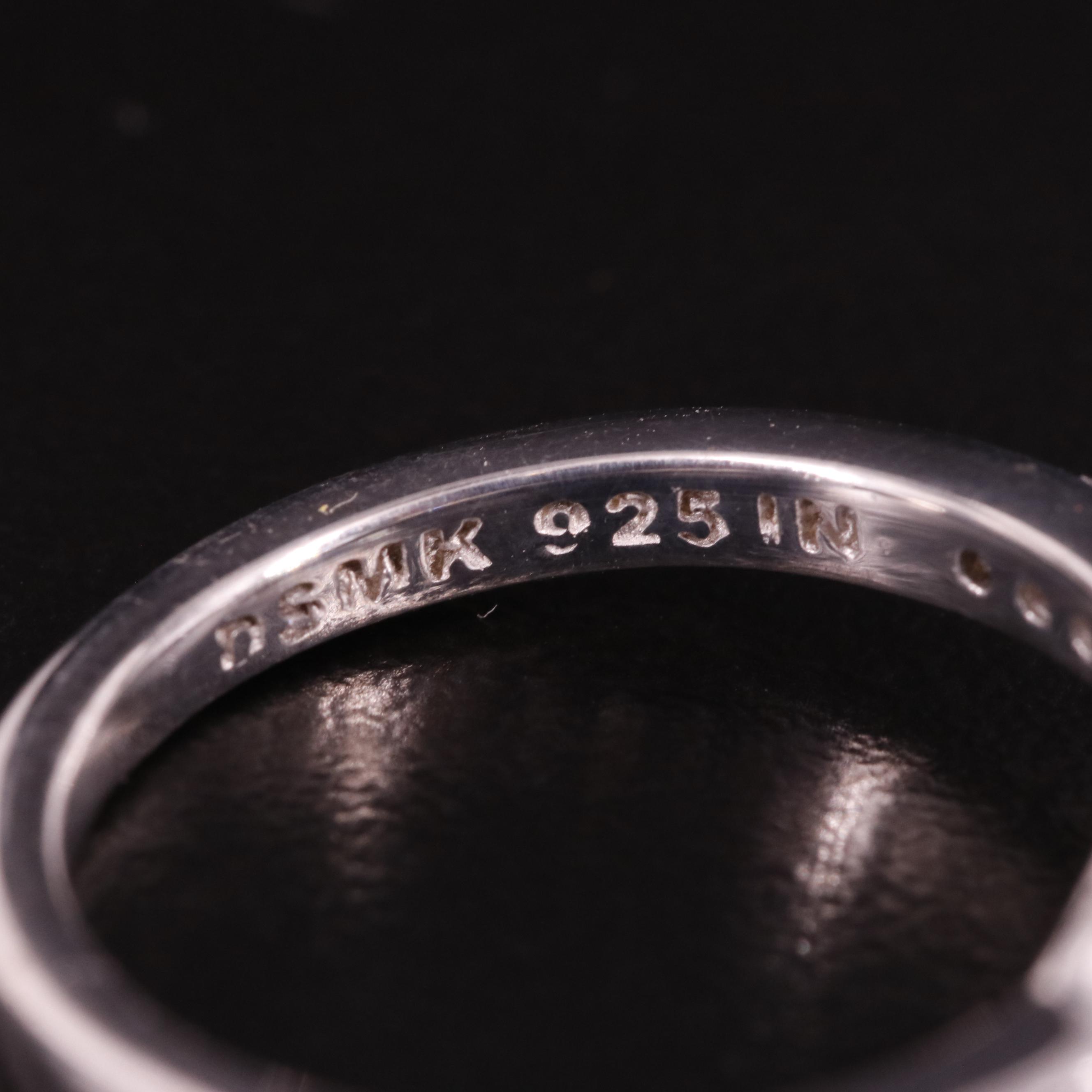 Sterling Blue and White Topaz Ring