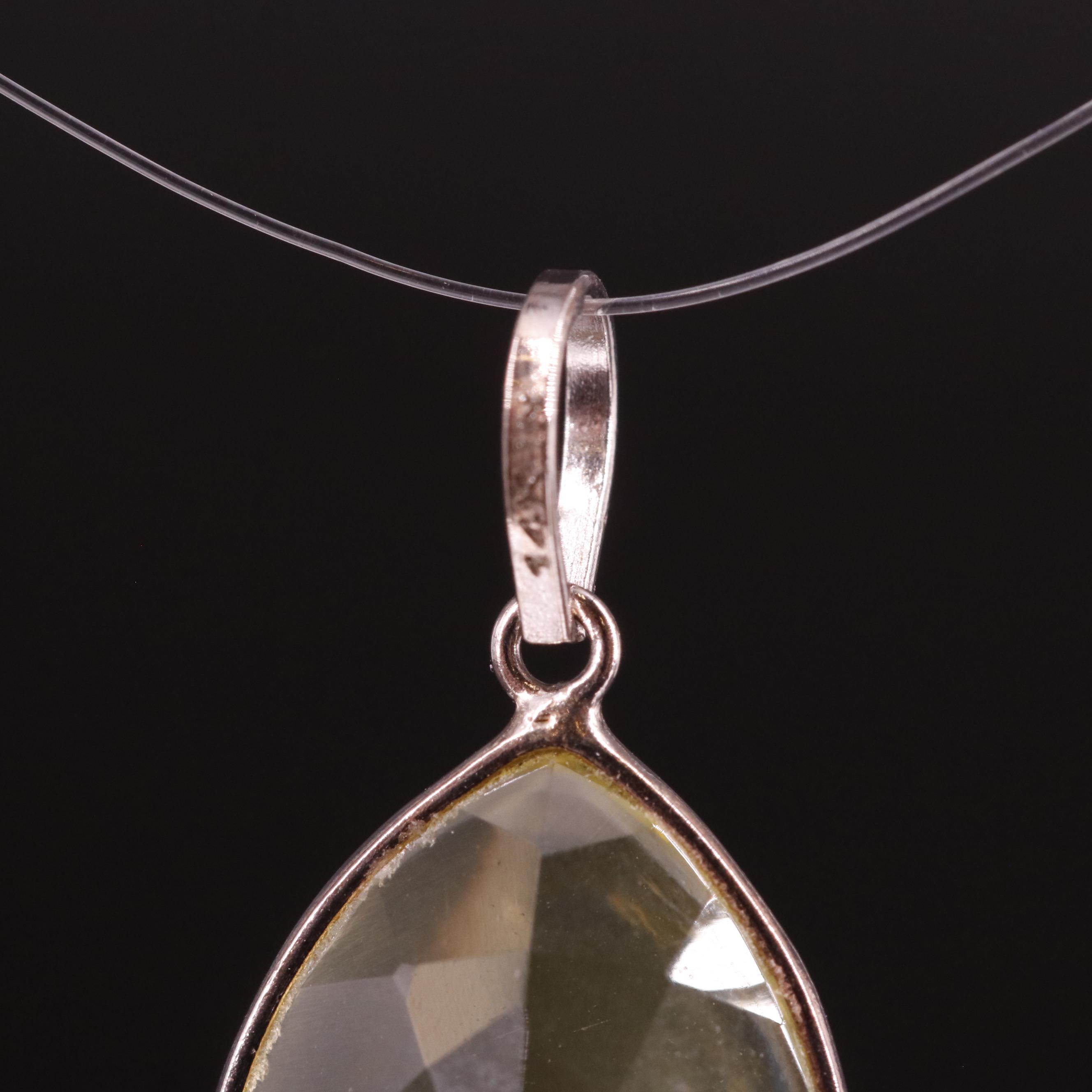 14K Citrine Pendant
