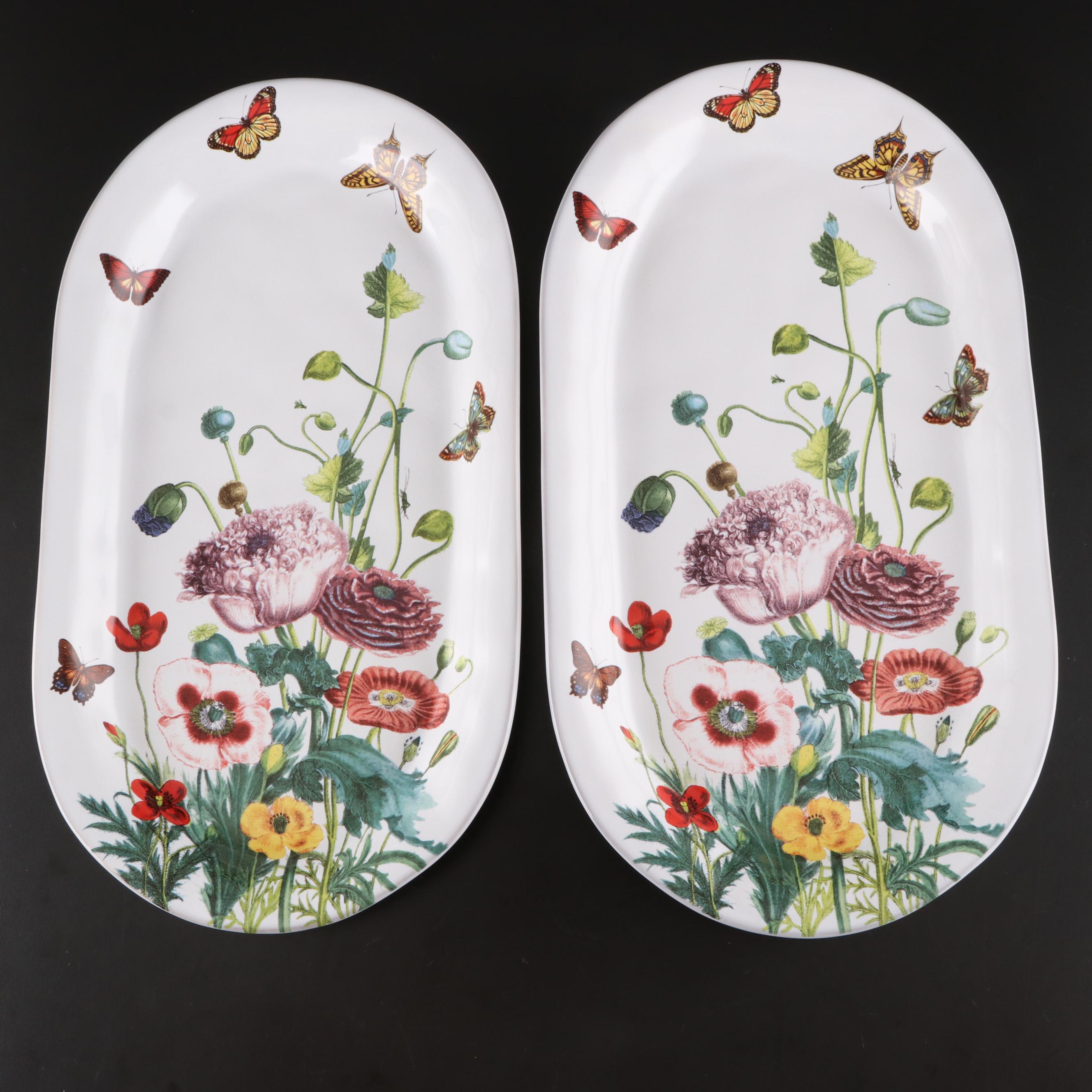 Juliska Ceramics "Field of Flowers" Ceramic Serveware with Portmeirion Ramekins