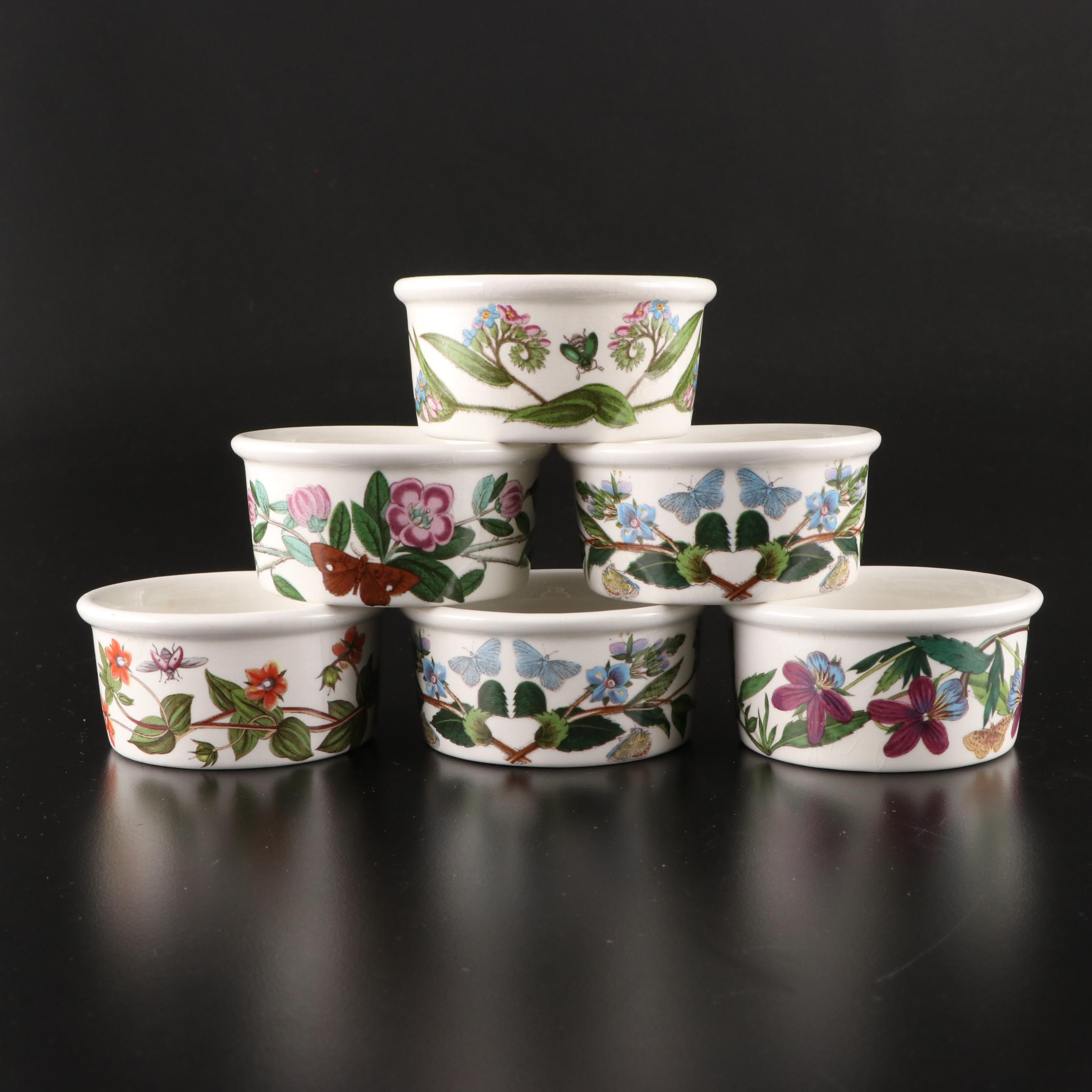 Juliska Ceramics "Field of Flowers" Ceramic Serveware with Portmeirion Ramekins