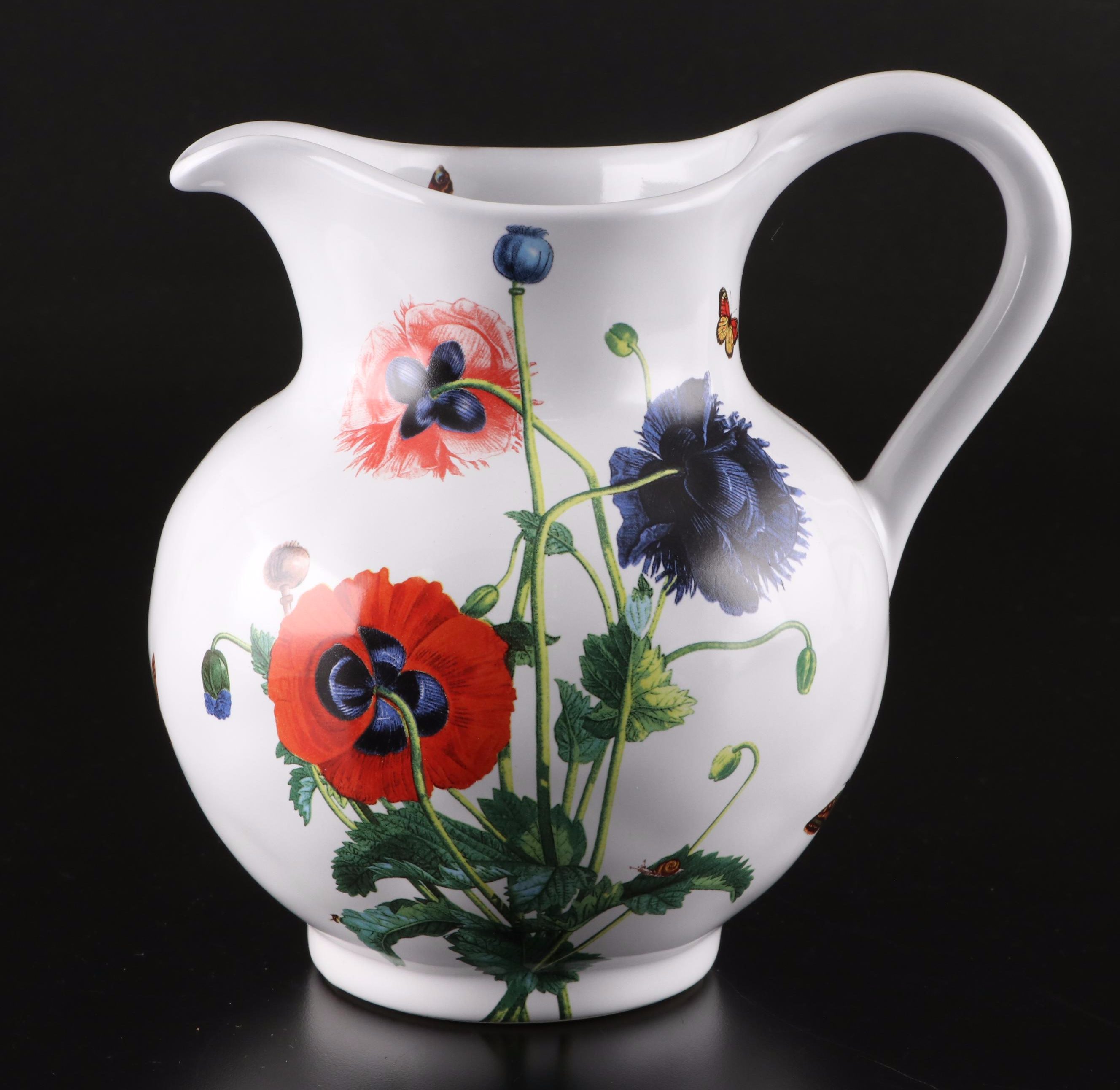 Juliska Ceramics "Field of Flowers" Ceramic Serveware with Portmeirion Ramekins