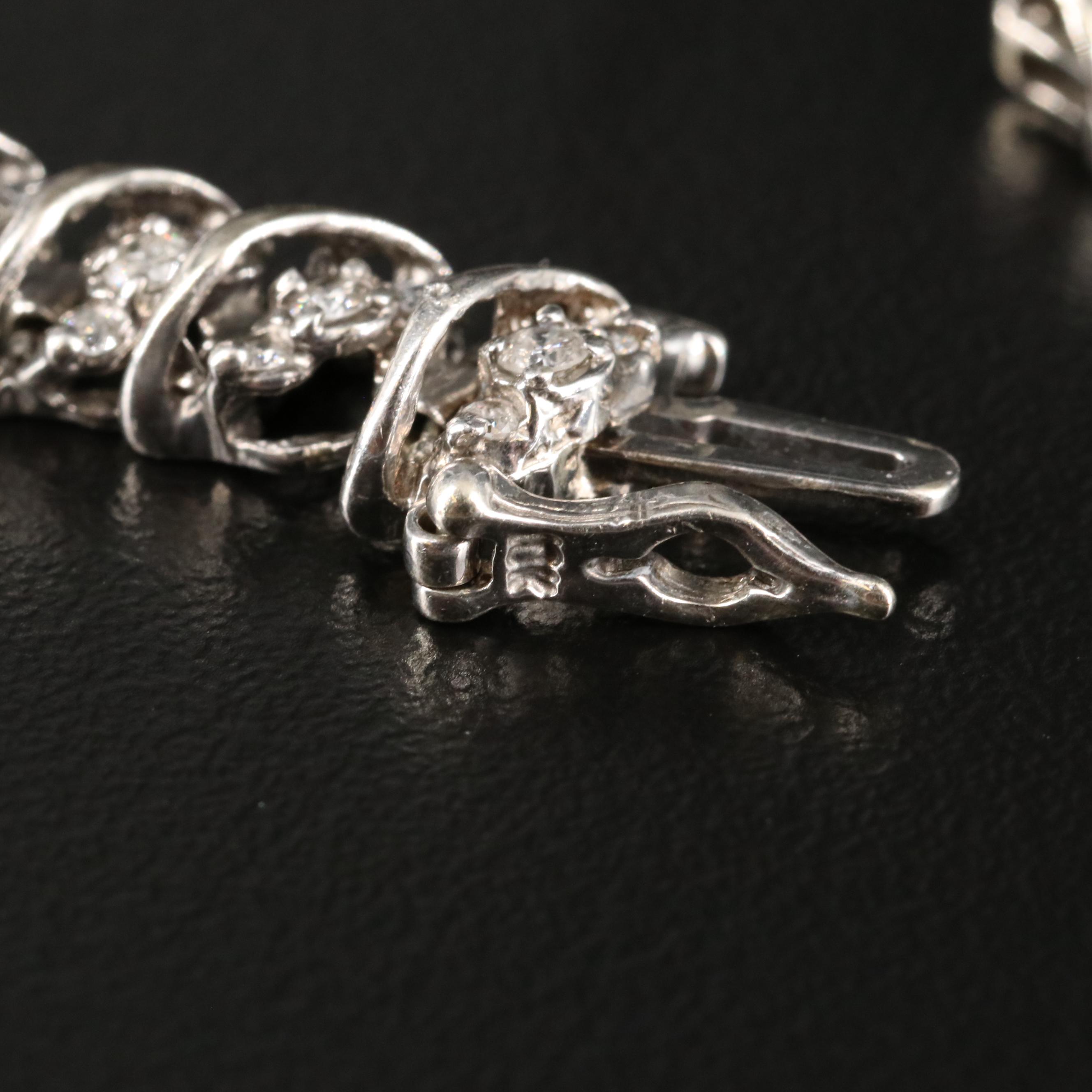 10K 2.00 CTW Diamond S-Link Bracelet