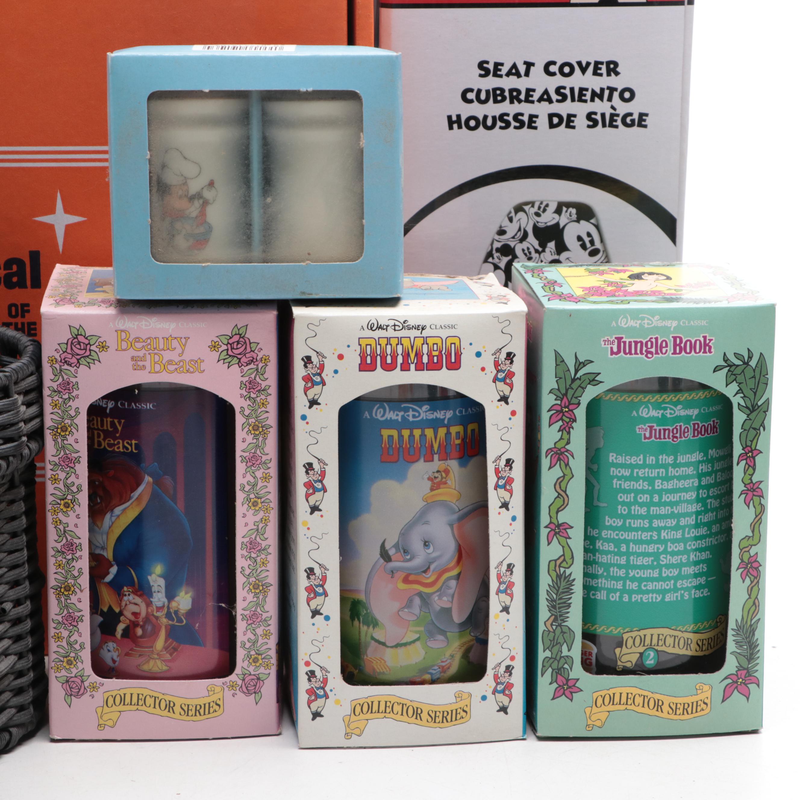 Disney Mickey Mouse Tote Cooler, Seat Cover, Lunchbox, Tumblers and More