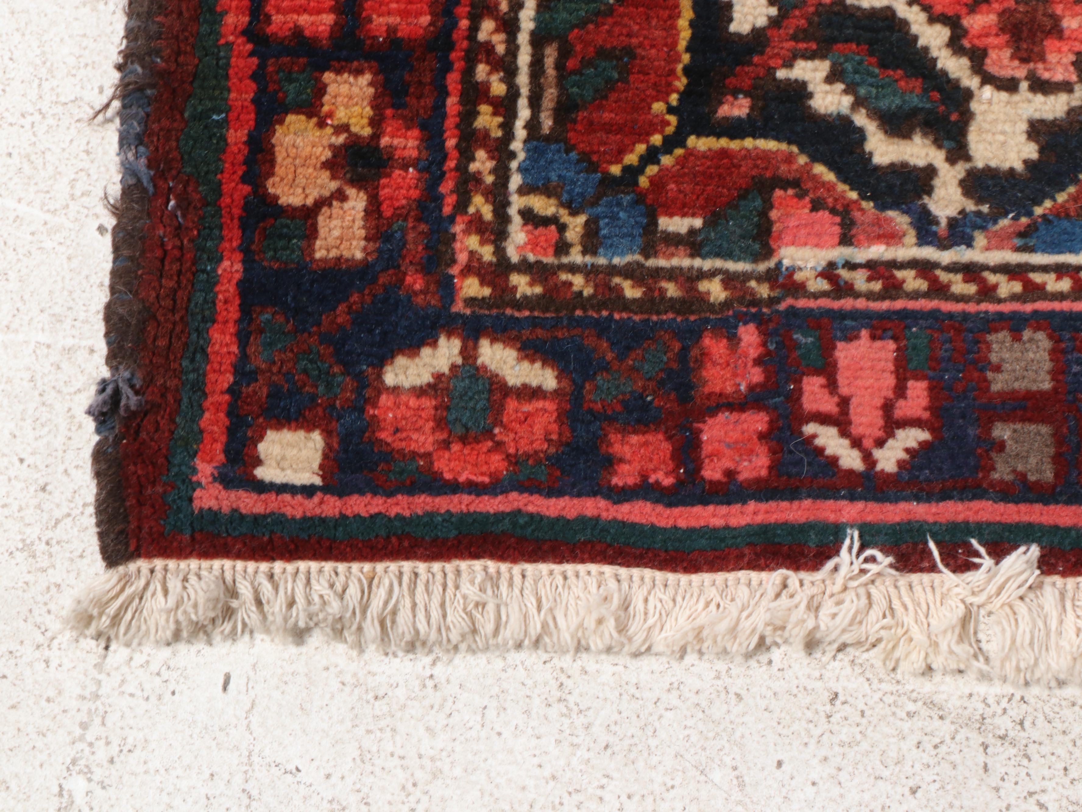 10'7 x 12'11 Hand-Knotted Persian Mashad Room Sized Rug