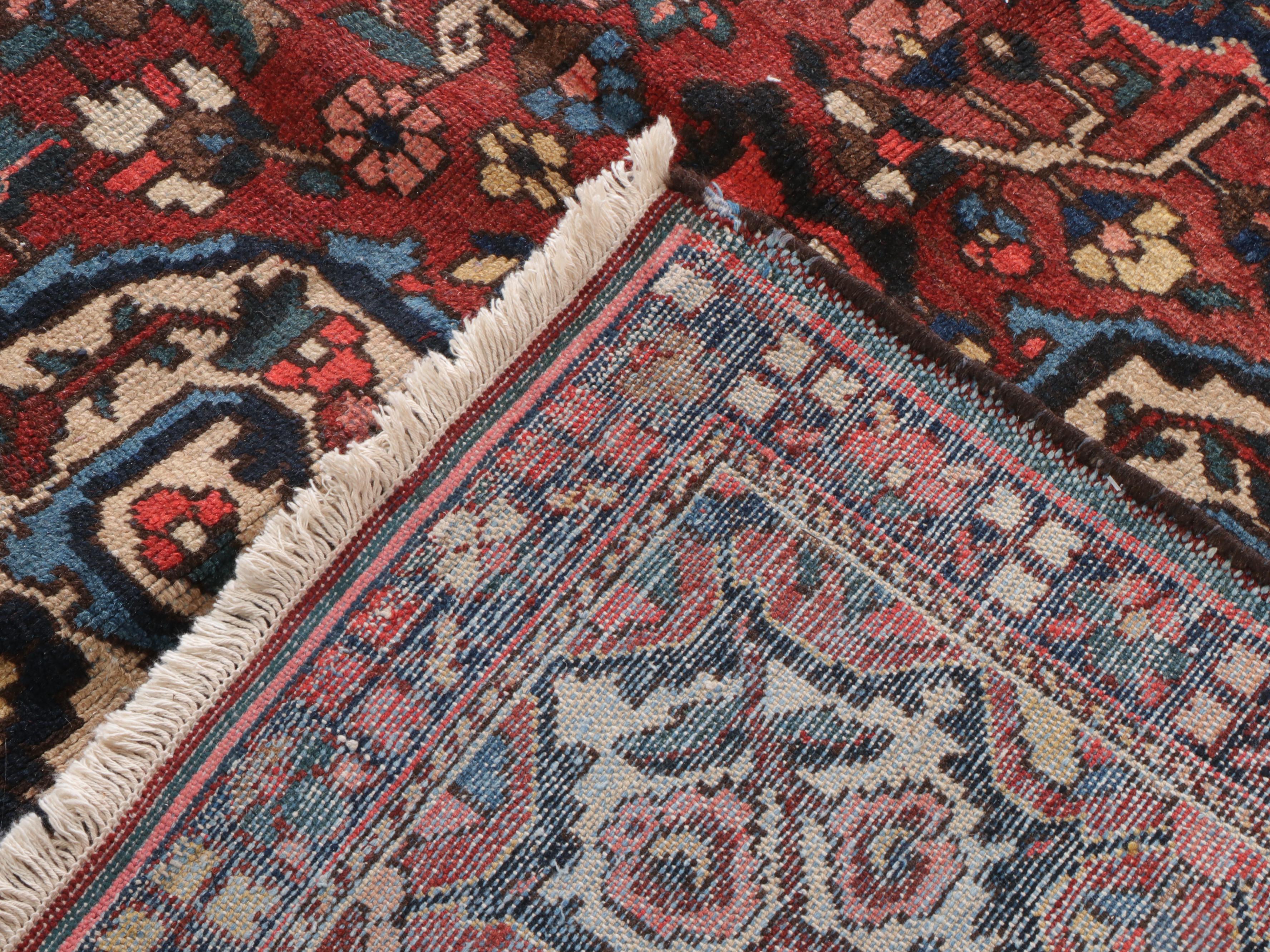 10'7 x 12'11 Hand-Knotted Persian Mashad Room Sized Rug