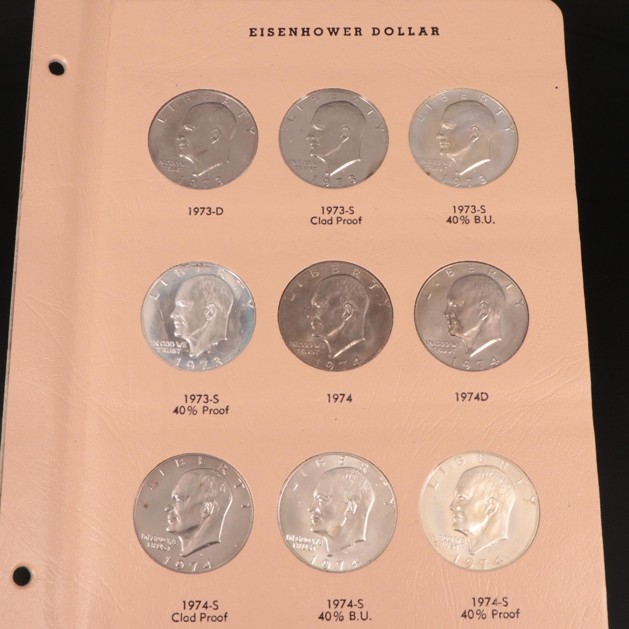 Complete Collection of Eisenhower Dollars, 1971-1978 Plus Eighty-Nine More