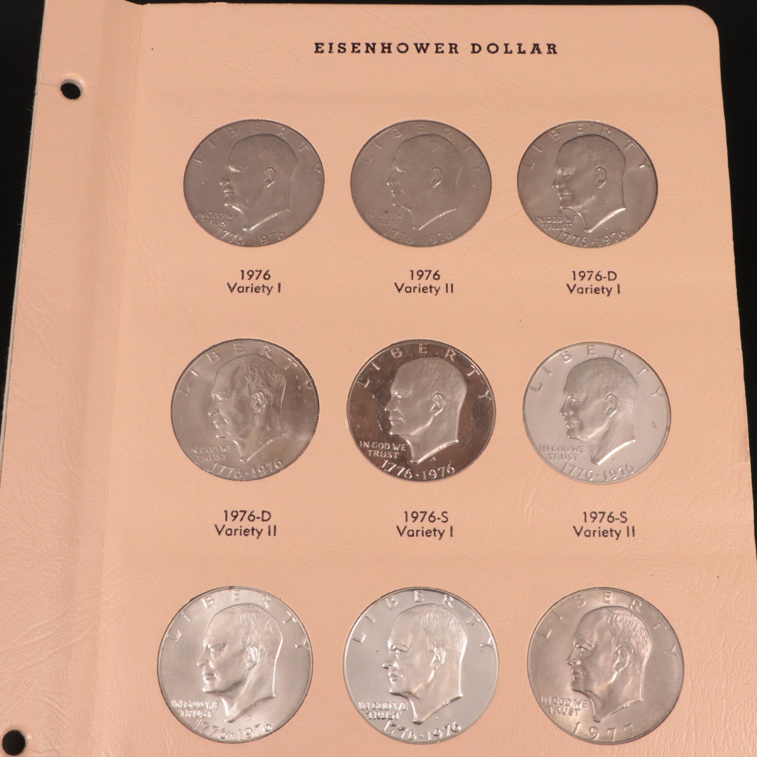 Complete Collection of Eisenhower Dollars, 1971-1978 Plus Eighty-Nine More
