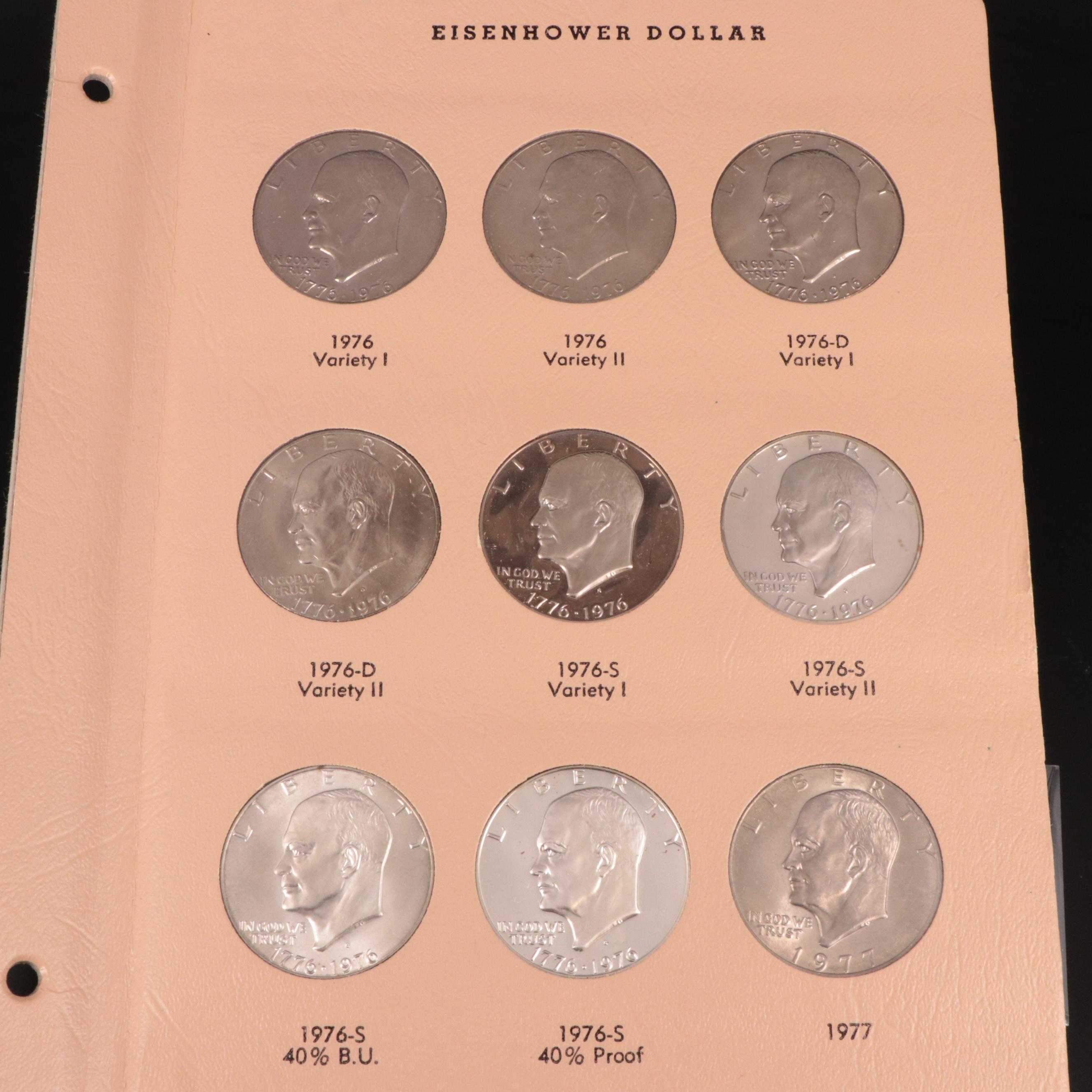Complete Collection of Eisenhower Dollars, 1971-1978 Plus Eighty-Nine More