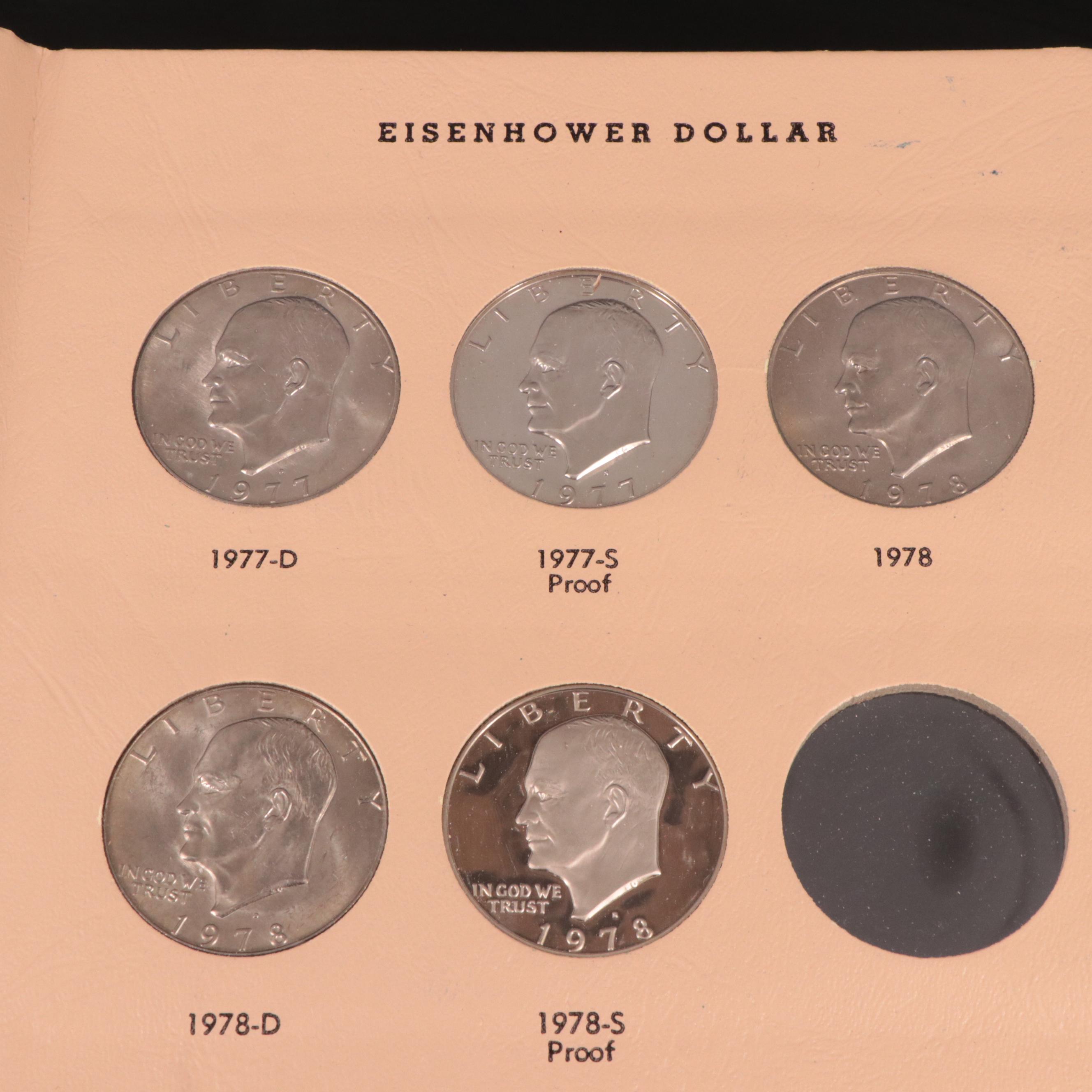 Complete Collection of Eisenhower Dollars, 1971-1978 Plus Eighty-Nine More