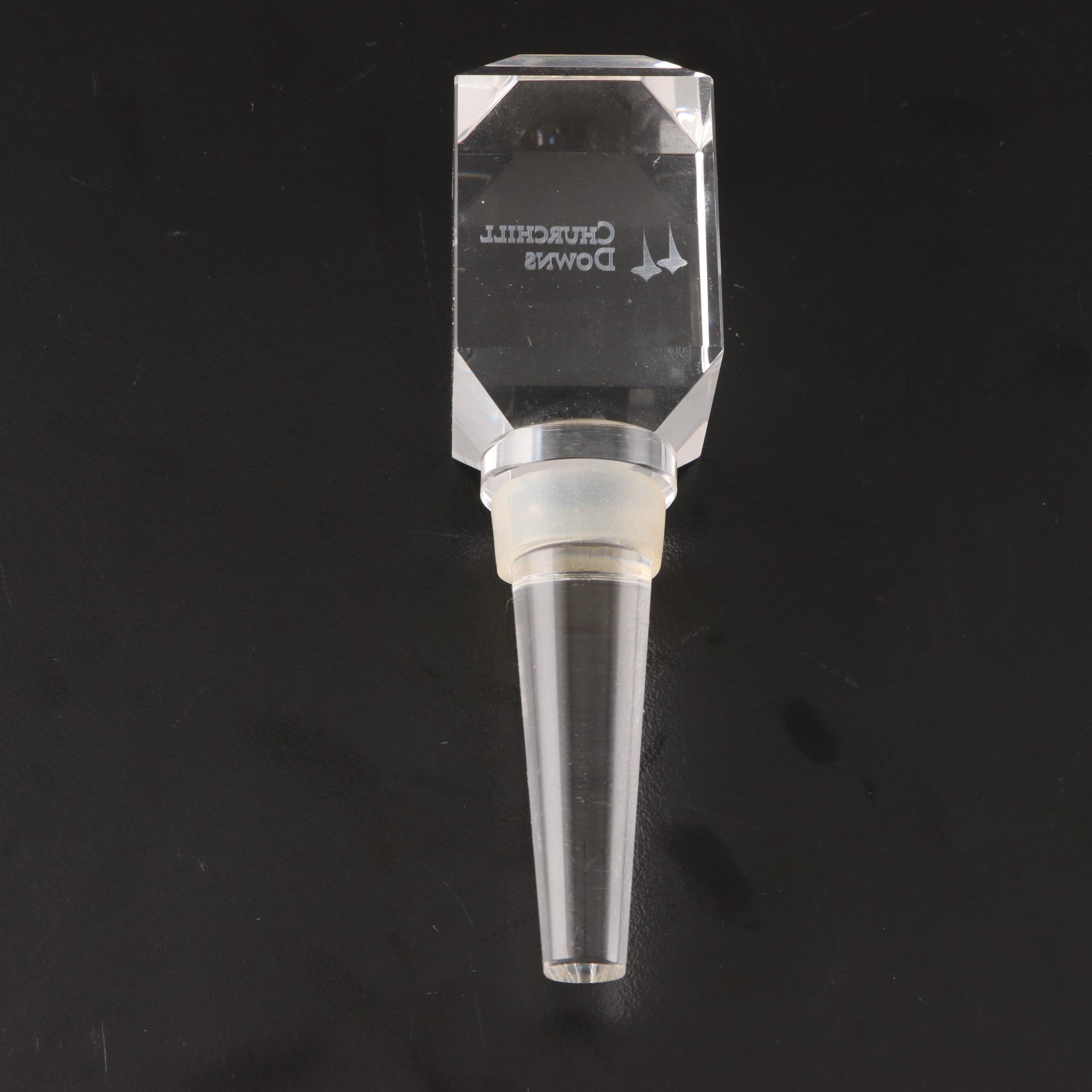 Waterford Crystal Horse Head with Churchill Downs Bottle Stoppers