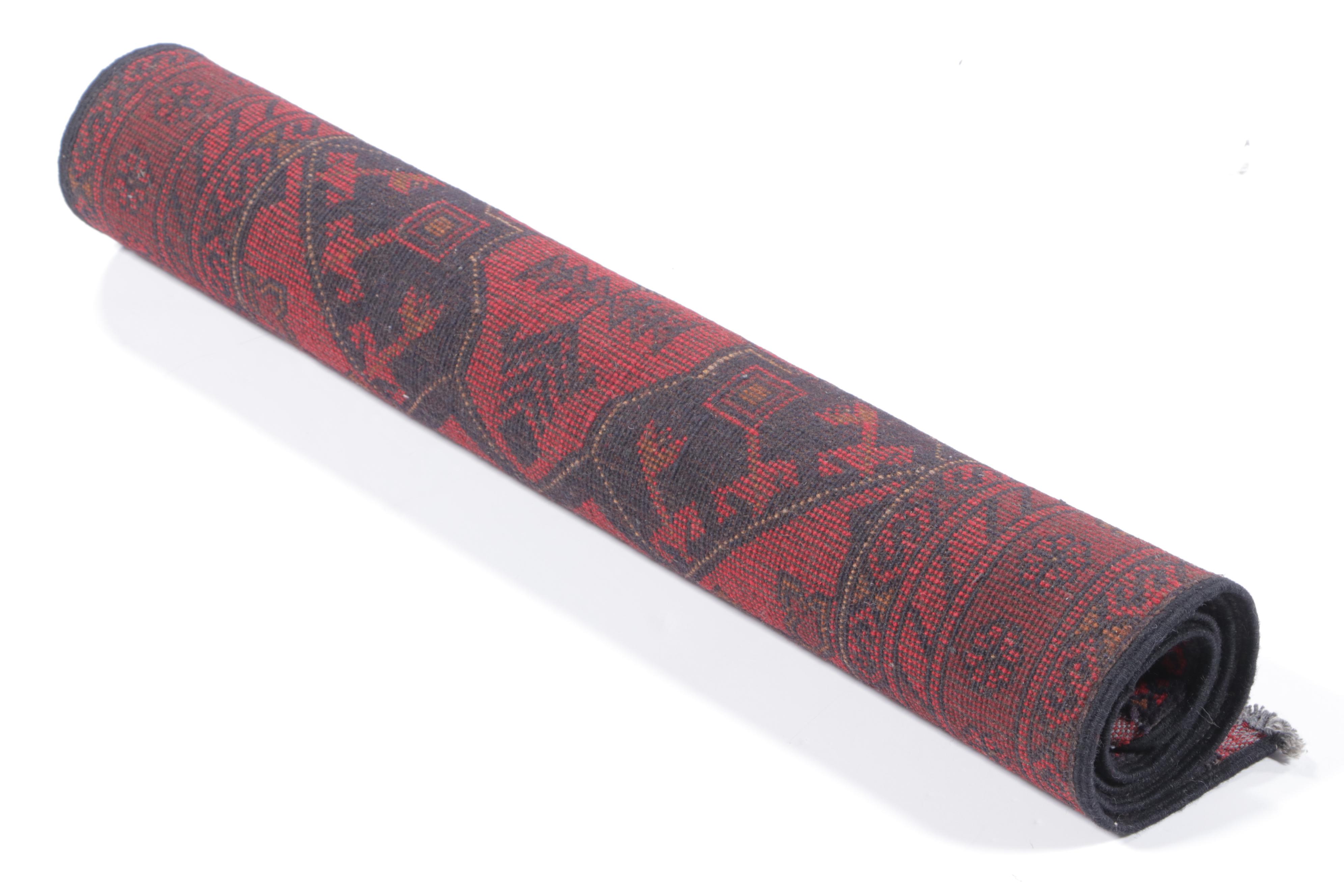 2'8 x 4'2 Hand-Knotted Afghan Kunduz Accent Rug