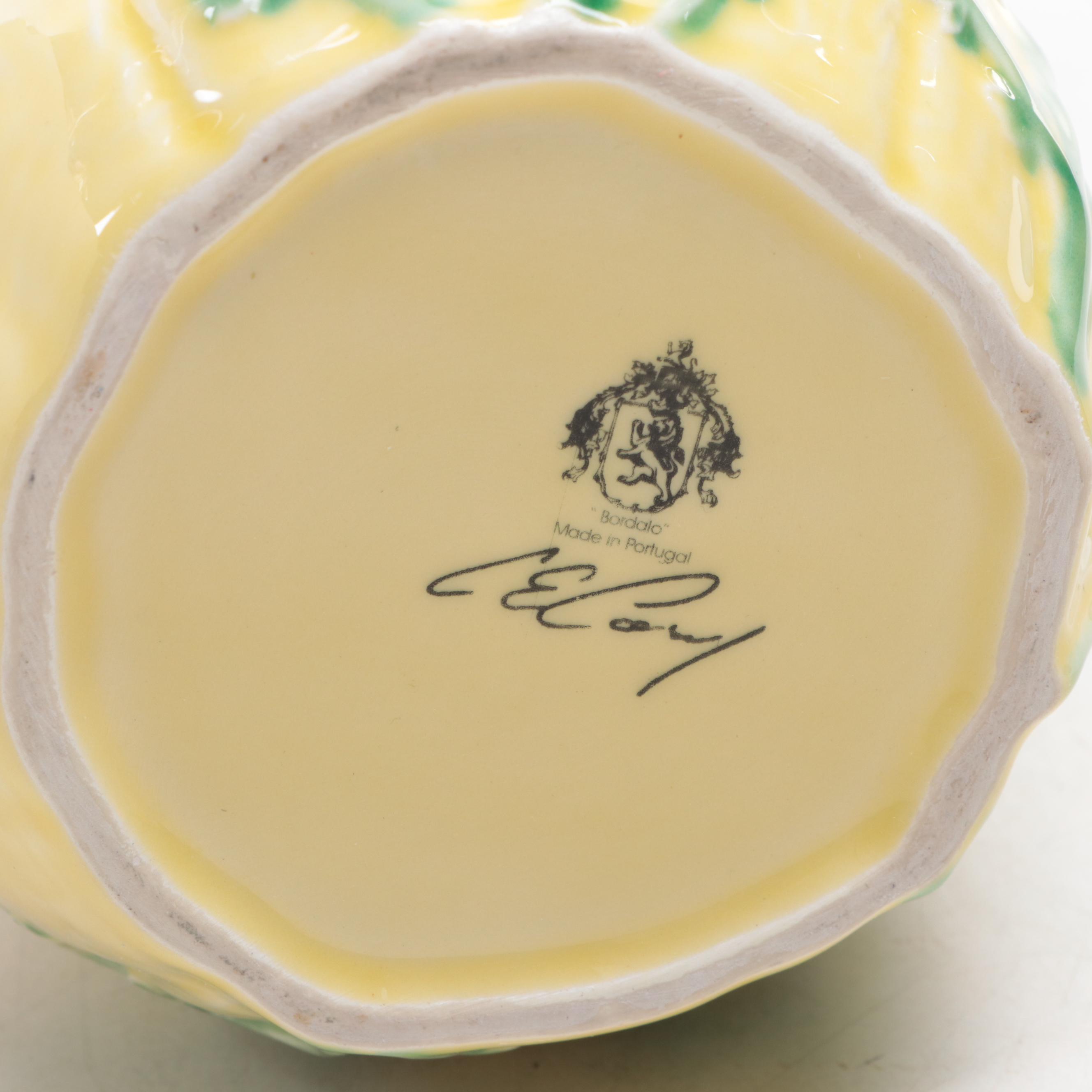 Casafina Frog Saucers and Other Majolica Pitcher