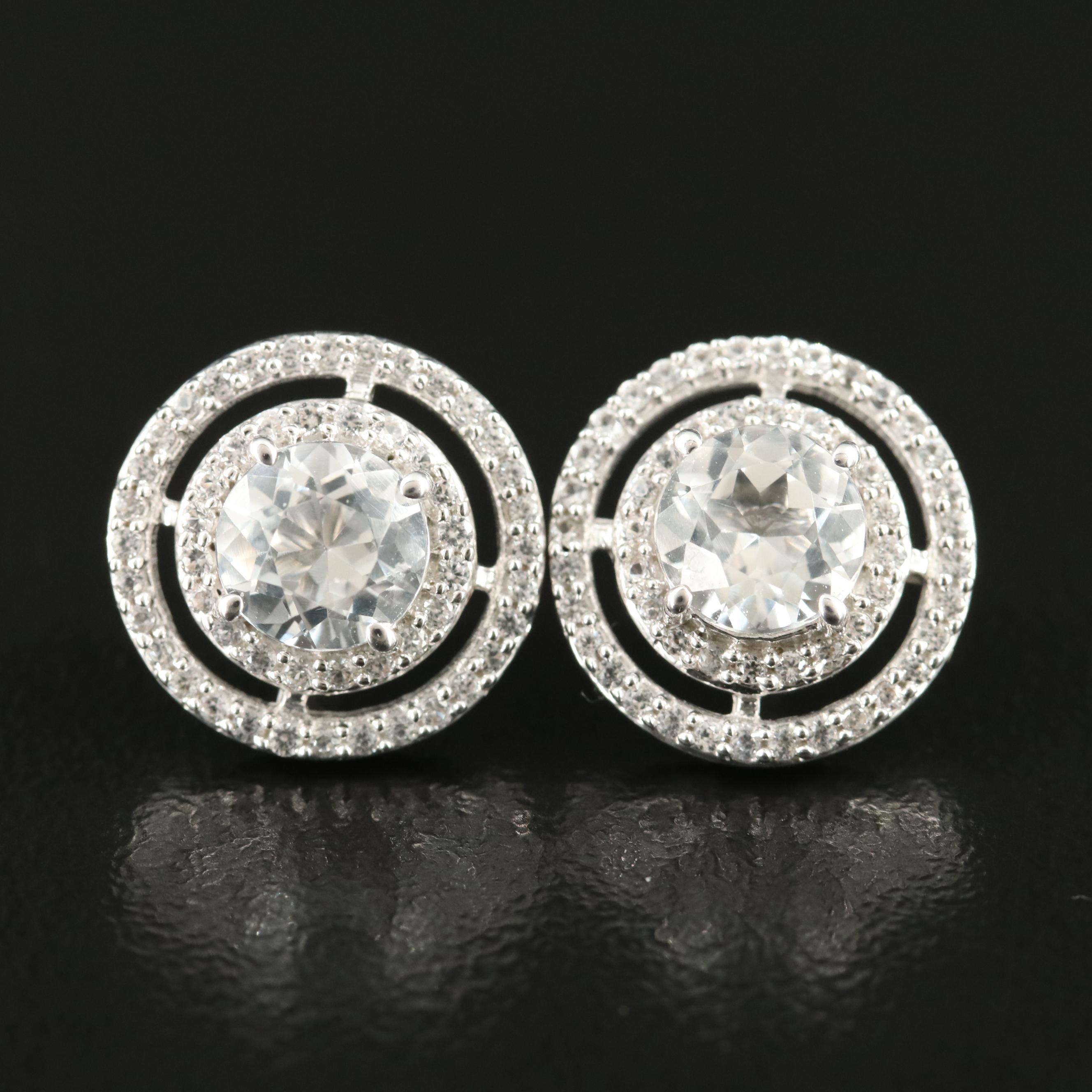 Sterling Sapphire Earrings