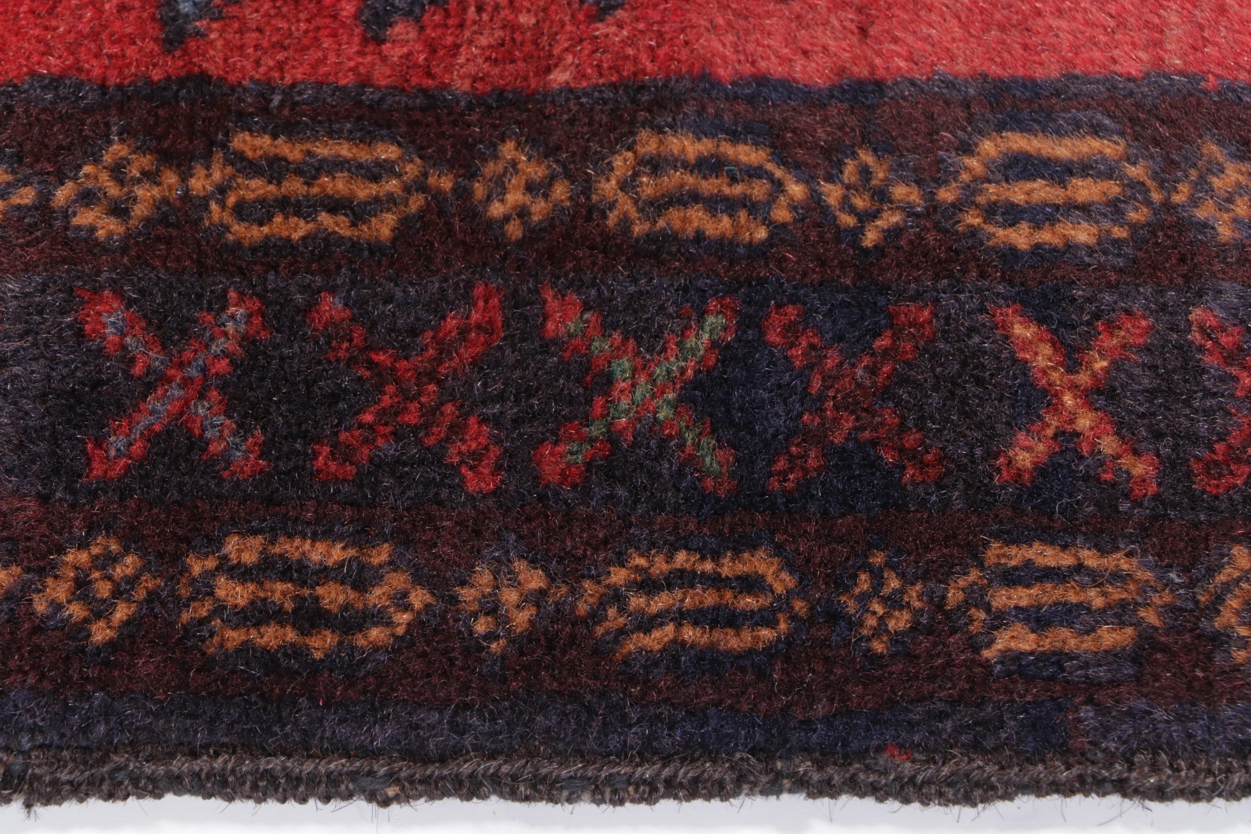 2'9 x 4'9 Hand-Woven Afghan-Turkish Village Style Accent Rug