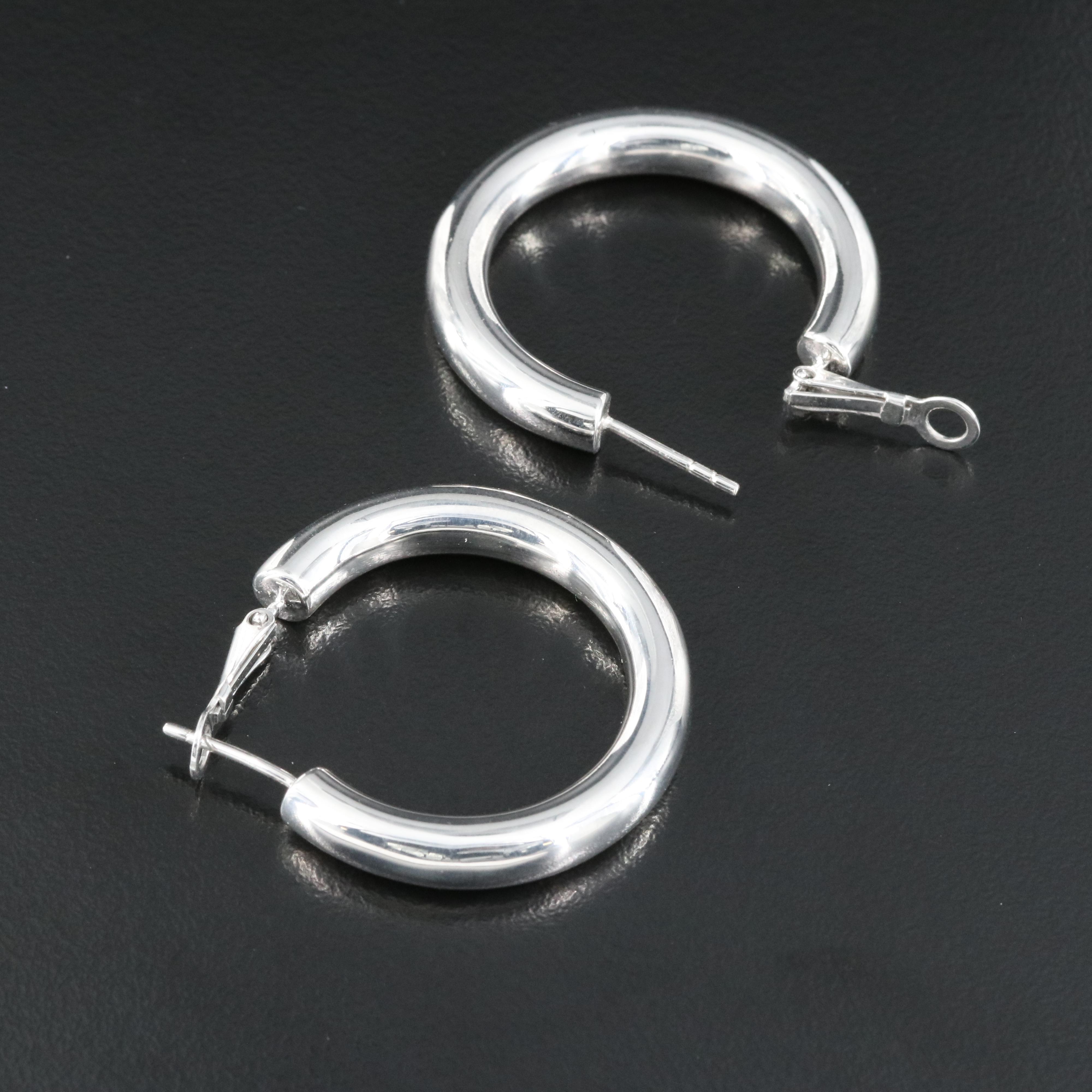 Sterling Hoop Earrings