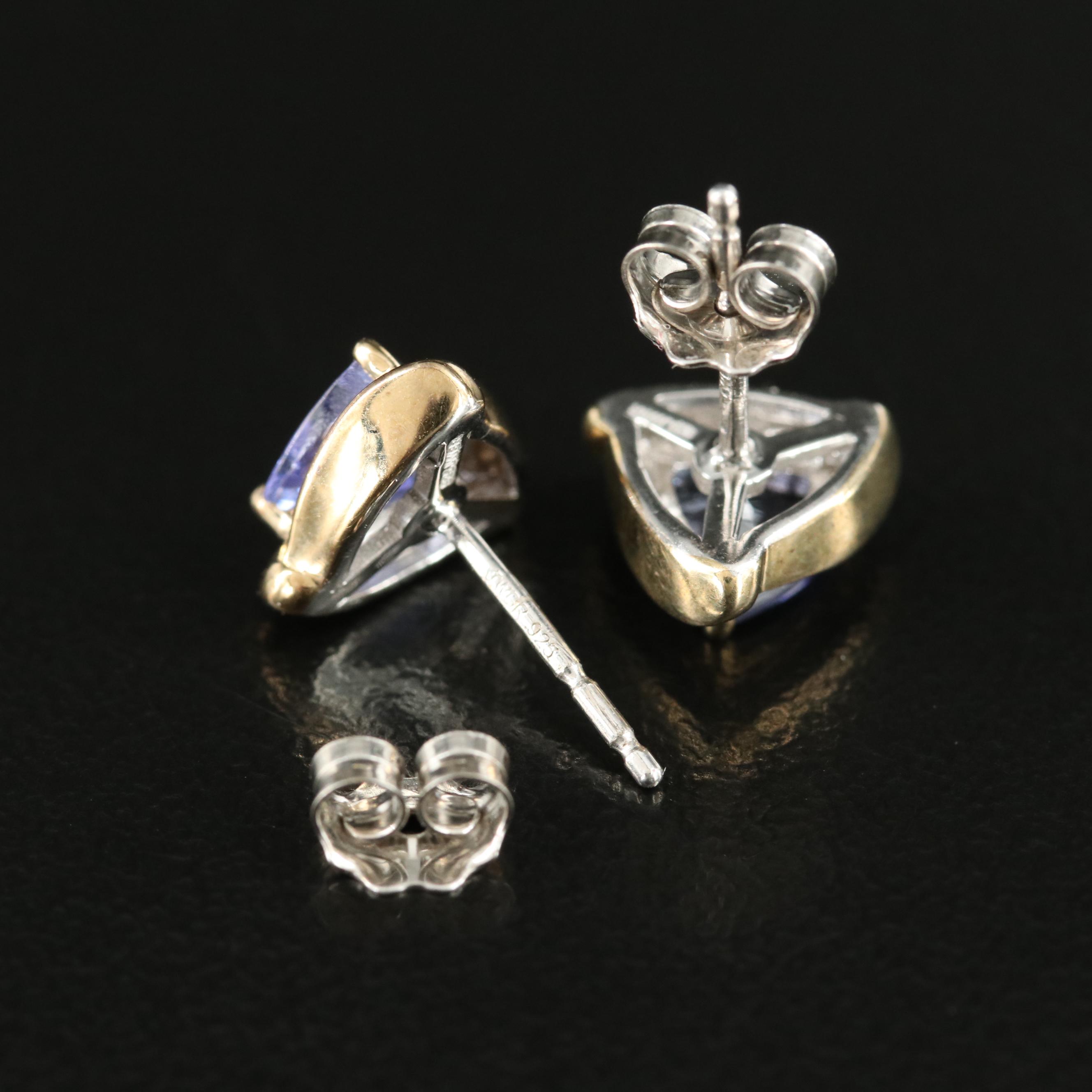 Sterling Tanzanite Earrings