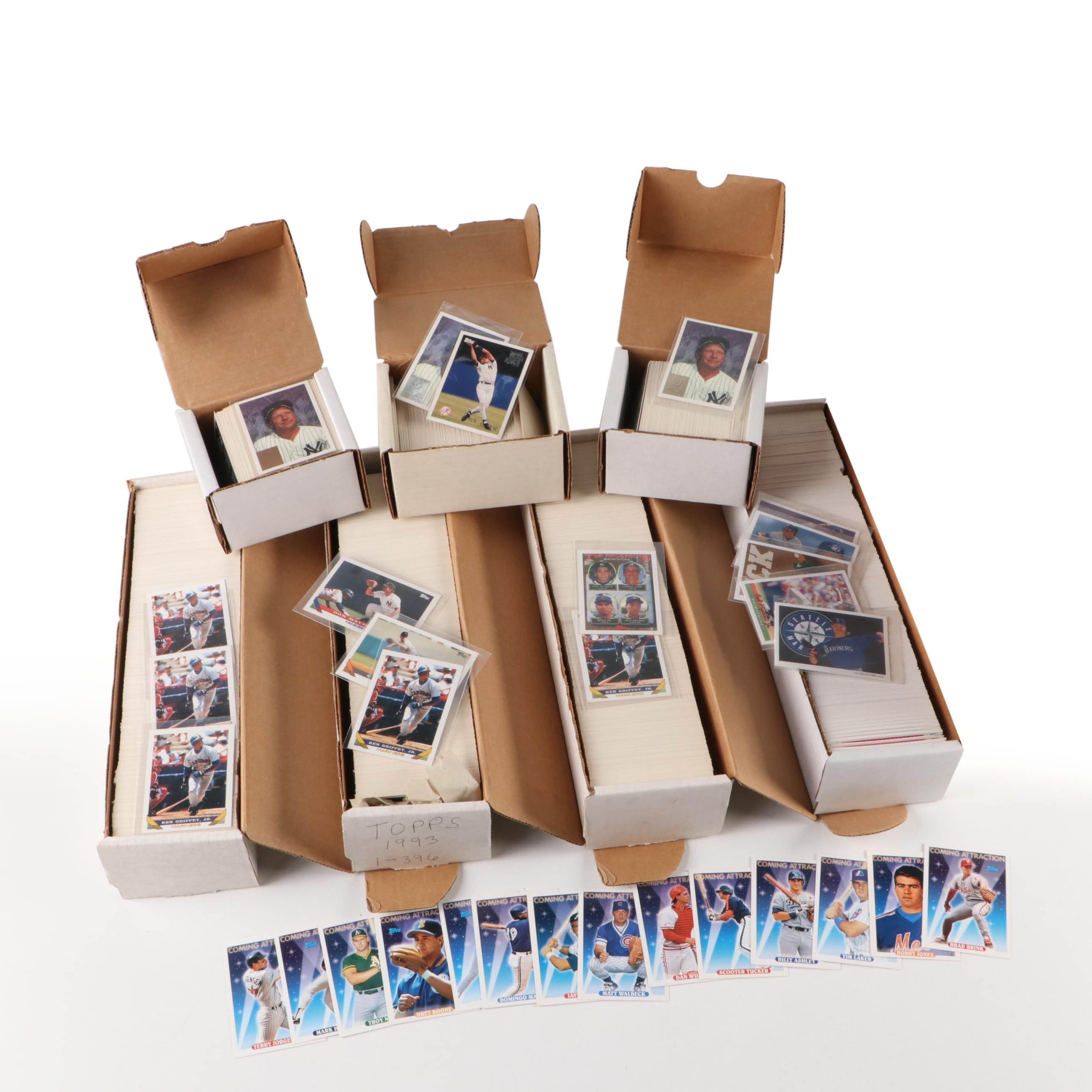 Upper Deck with More Baseball Cards, Ken Griffey Jr, Mickey Mantle, and More