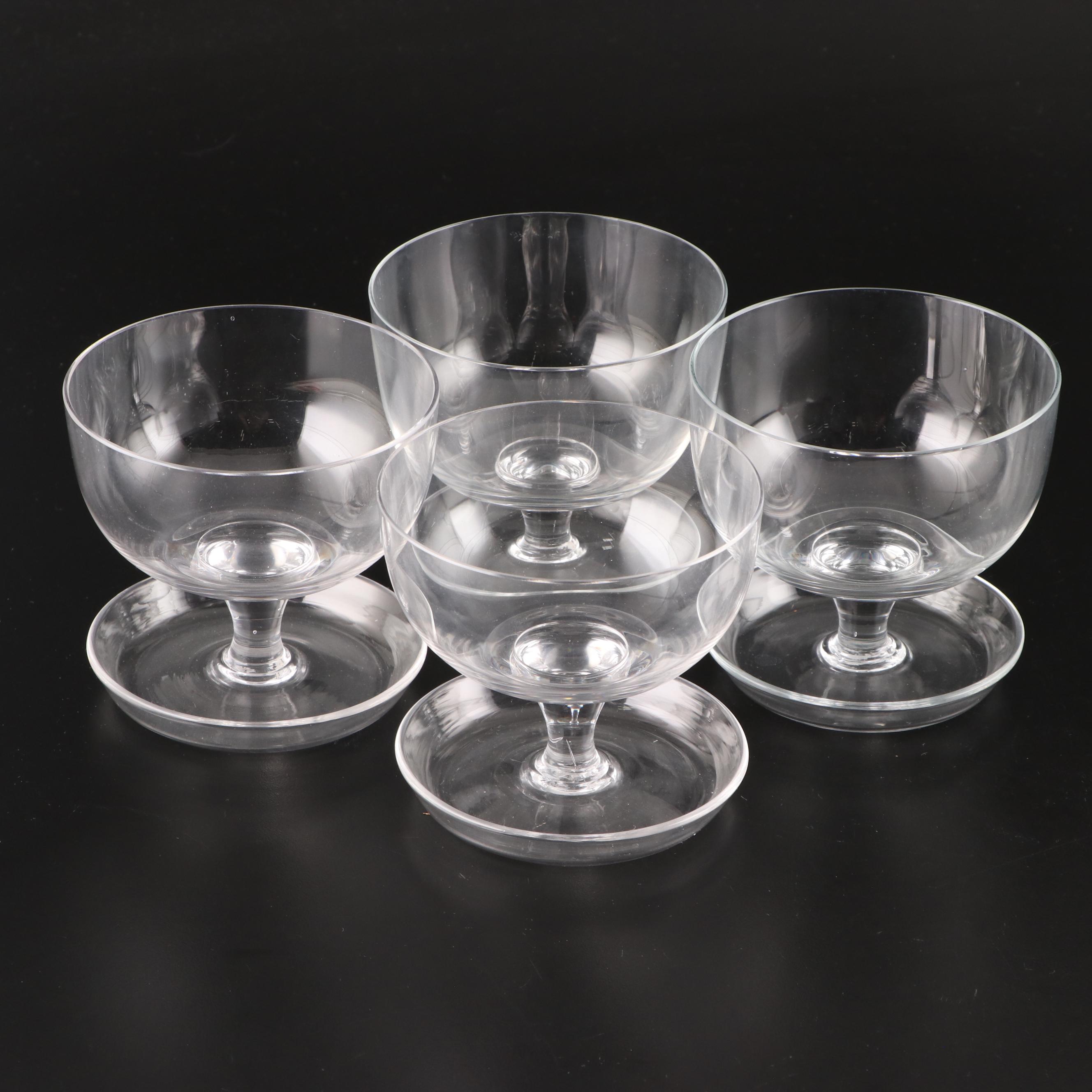 Baccarat "Biarritz" Crystal Caviar Bowl with Shrimp Cocktail Bowls