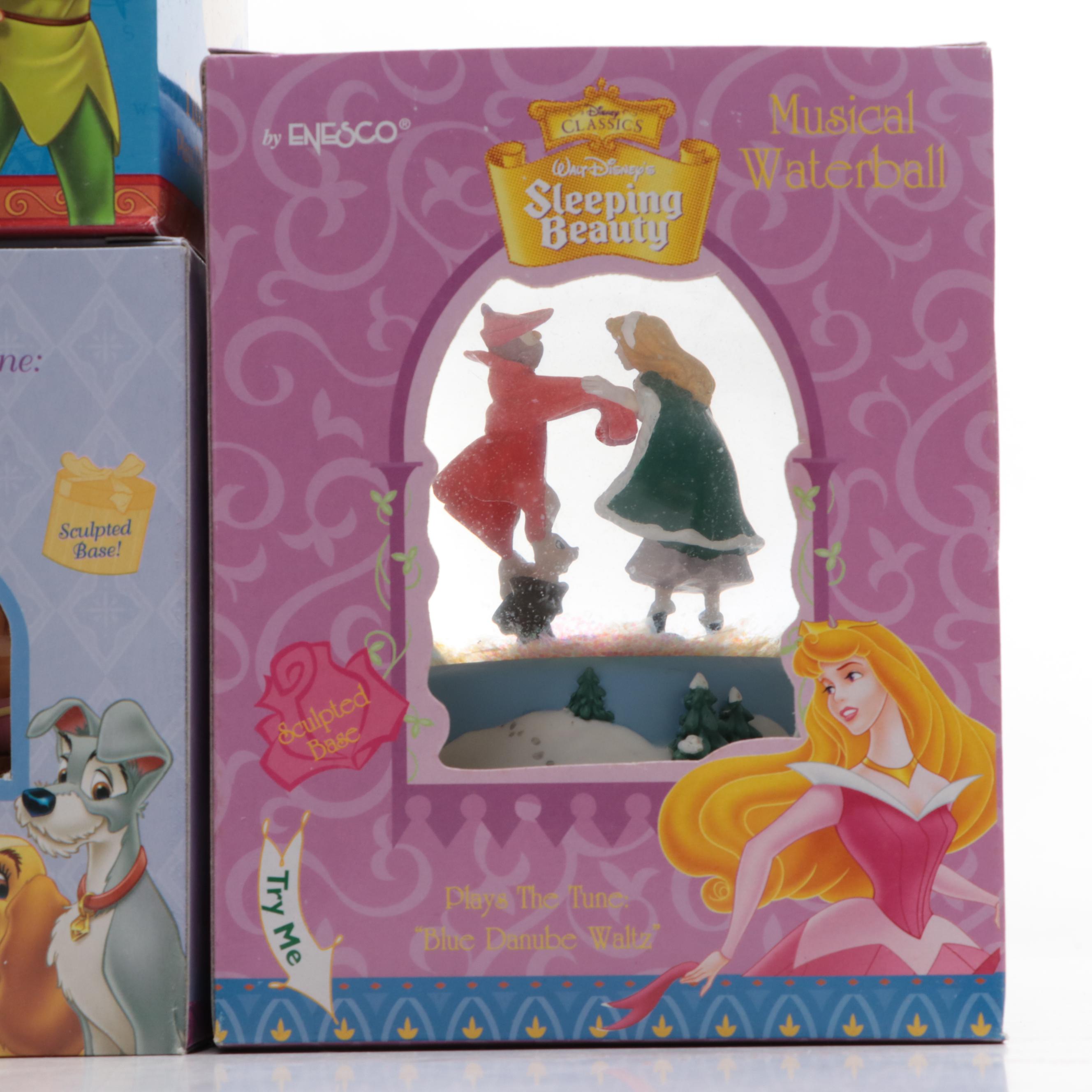Disney "Sorcerer Mickey" and Other Disney Classics Snow Globes