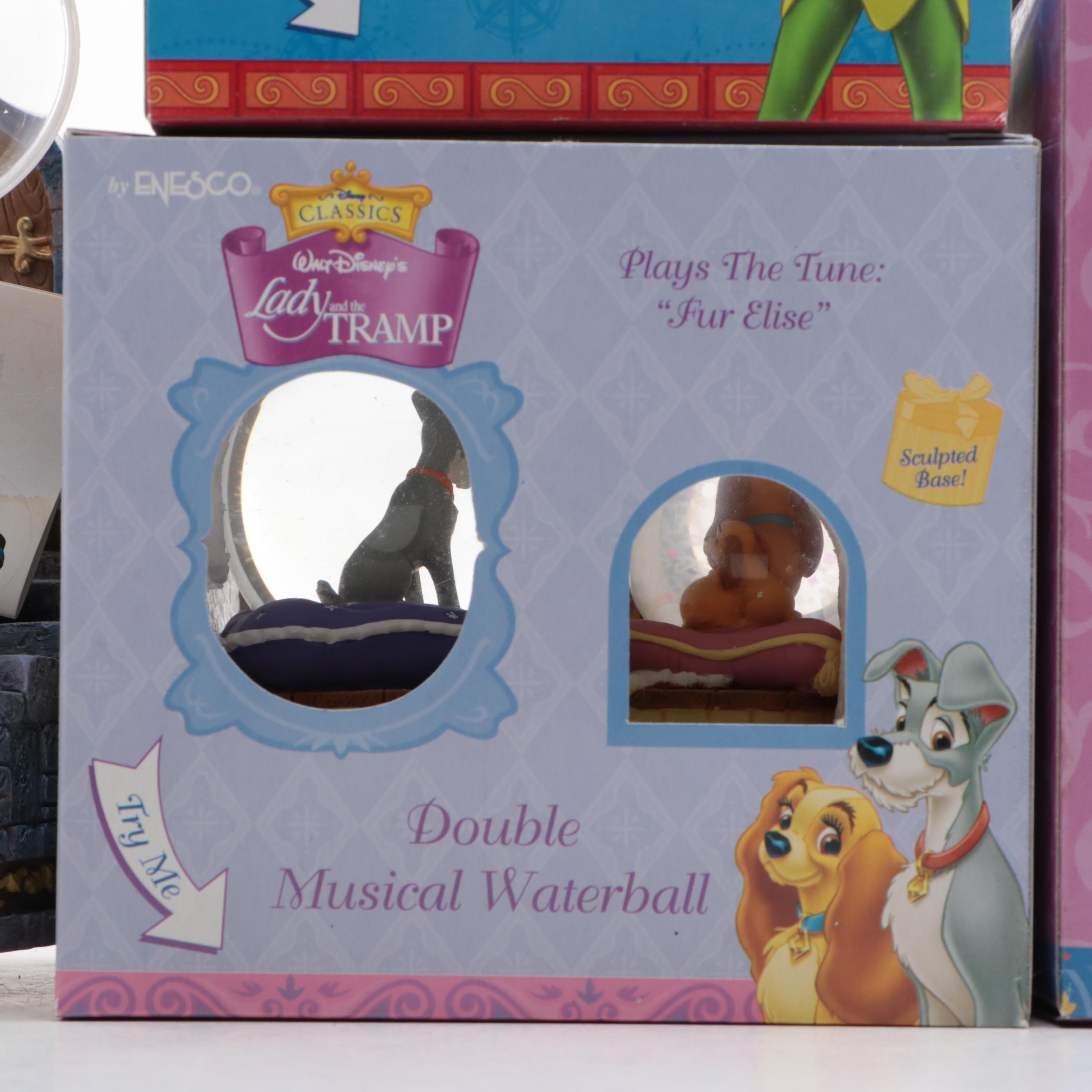 Disney "Sorcerer Mickey" and Other Disney Classics Snow Globes