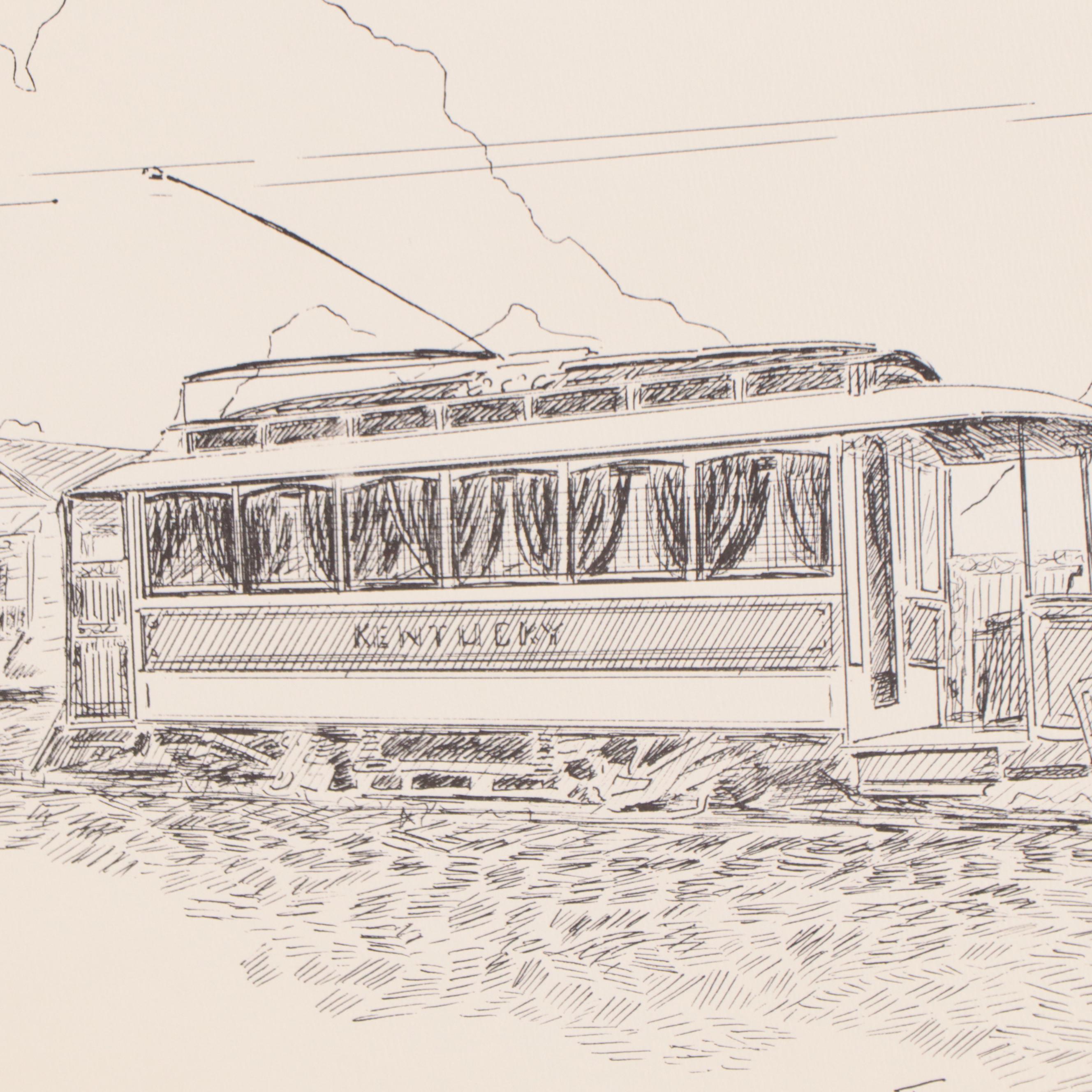 Thomas Gaither Lithograph "The 'Kentucky' "