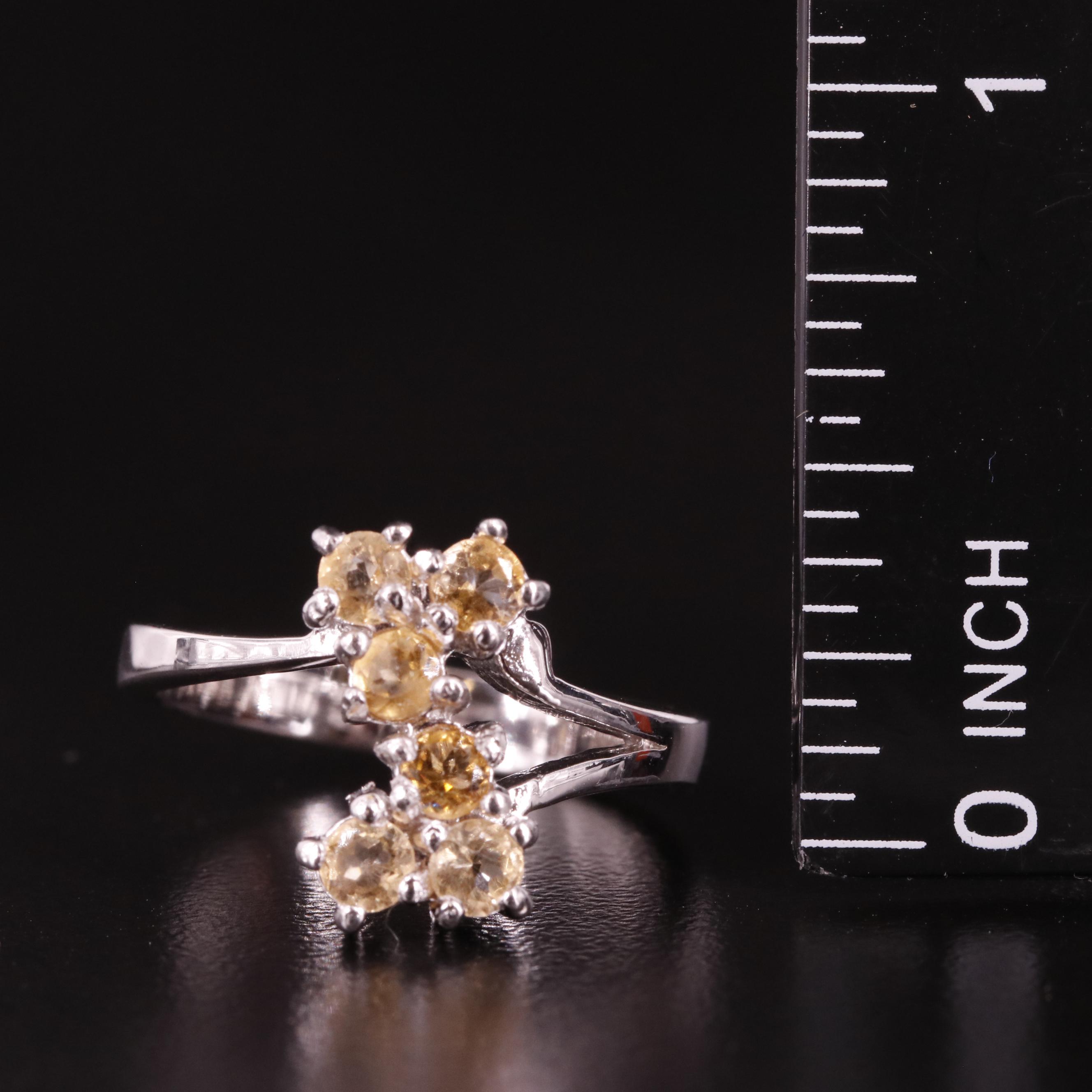 Sterling Citrine Ring