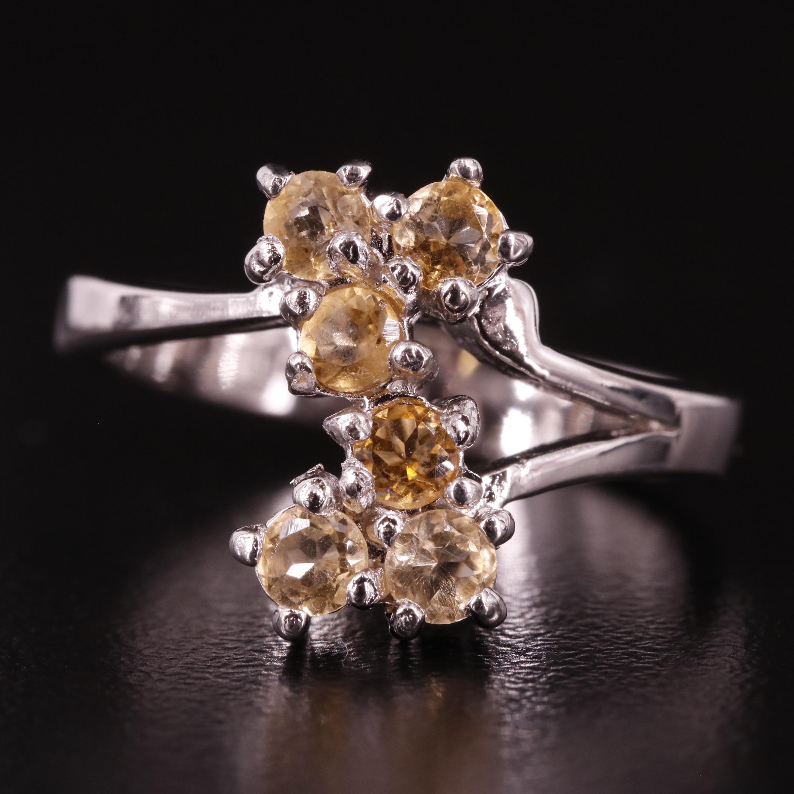 Sterling Citrine Ring