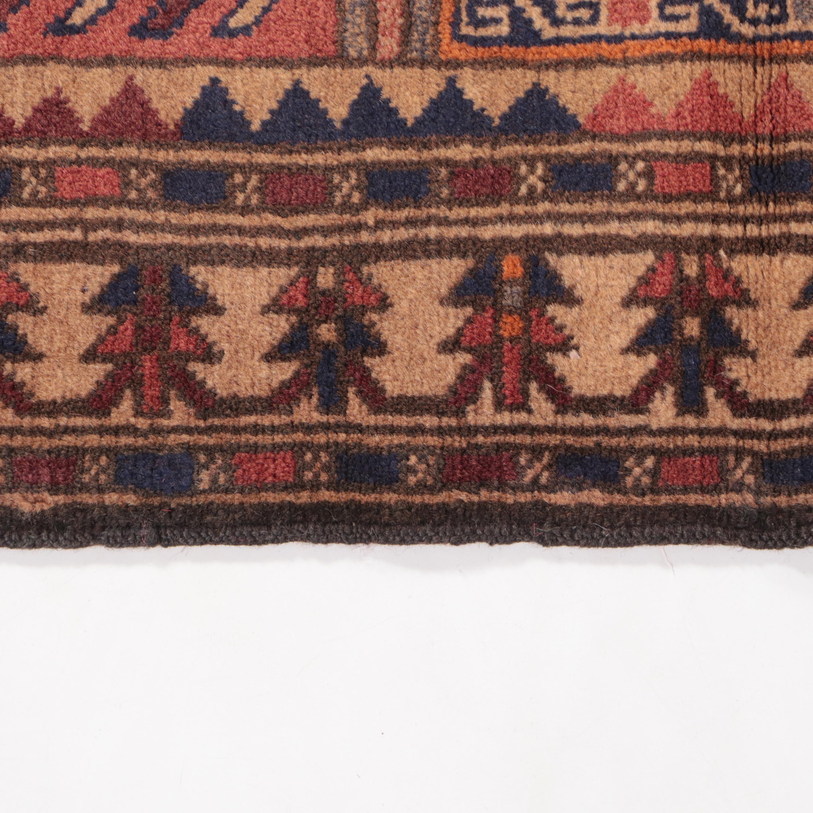 3' x 4'4 Hand-Knotted Afghan Prayer Rug