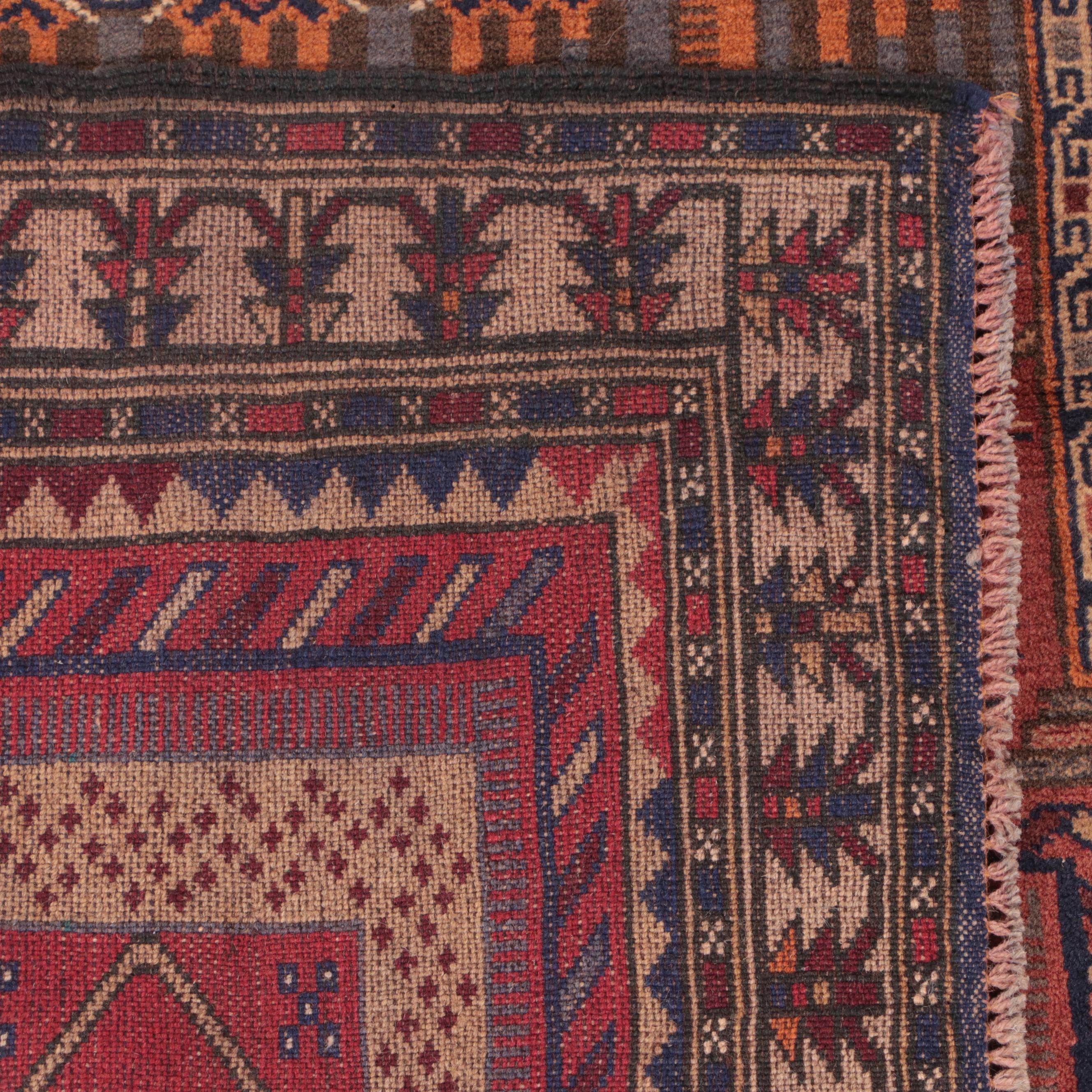 3' x 4'4 Hand-Knotted Afghan Prayer Rug