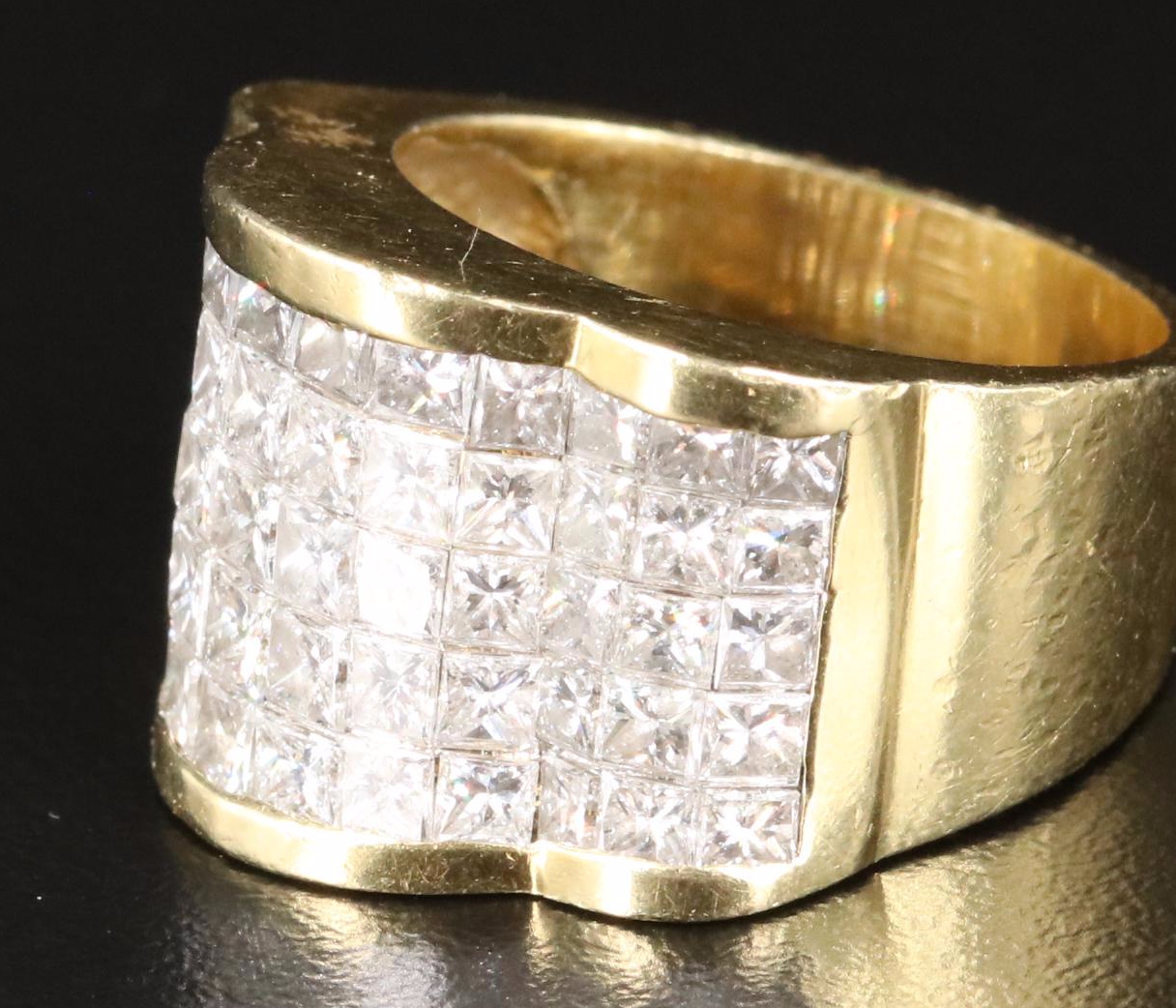 18K 2.07 CTW Diamond Multi-Row Ring