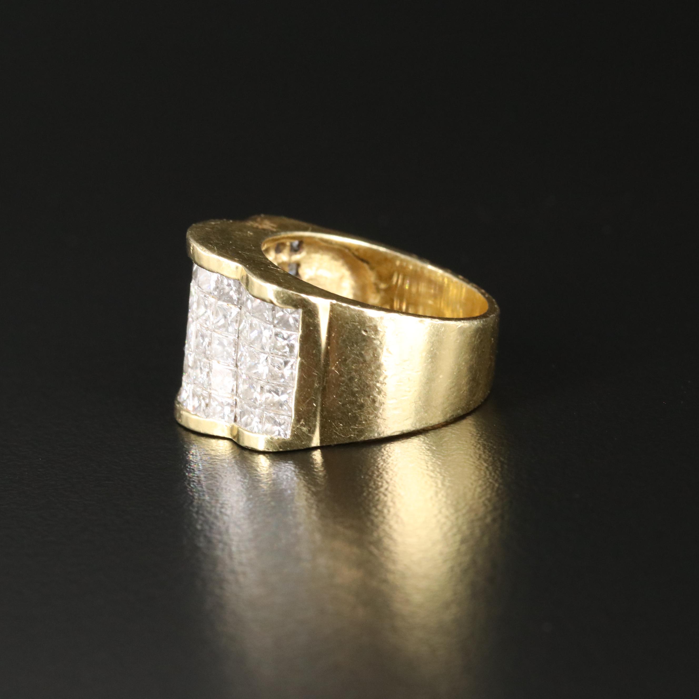 18K 2.07 CTW Diamond Multi-Row Ring