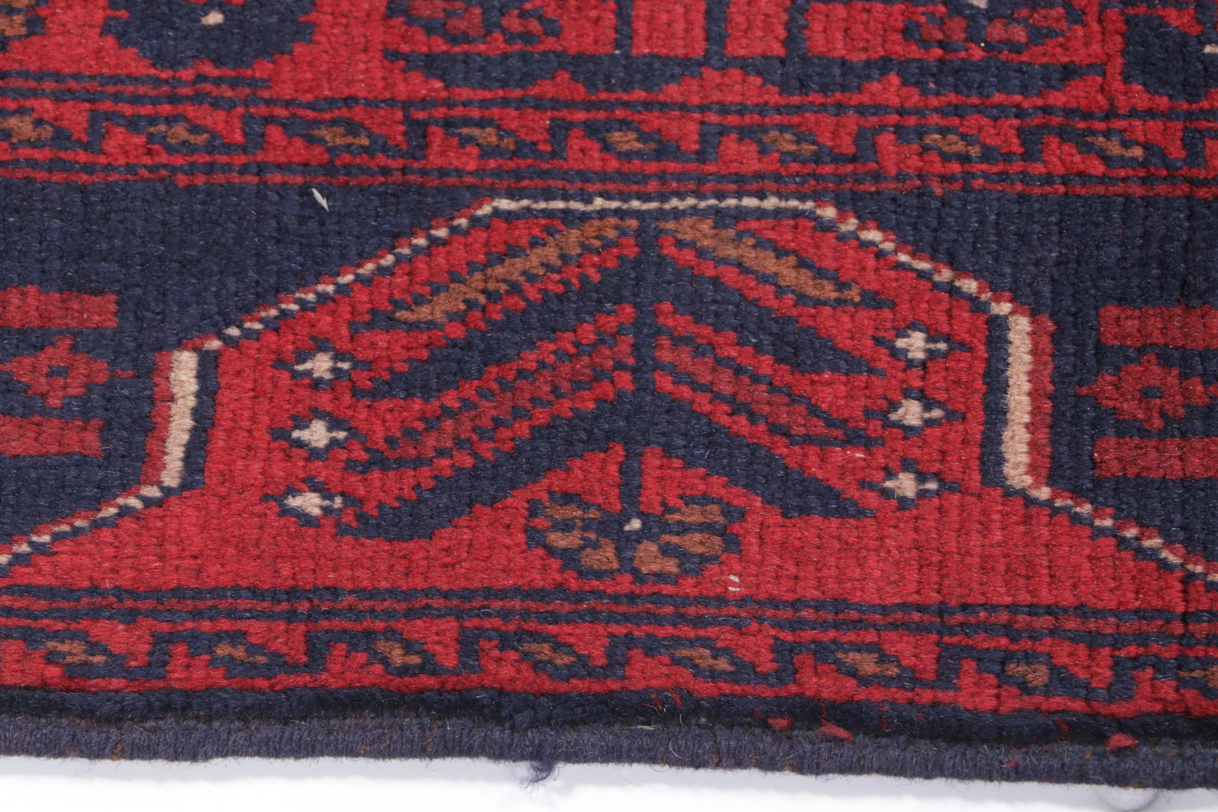3'5 x 5'1 Hand-Knotted Afghan Kunduz Accent Rug